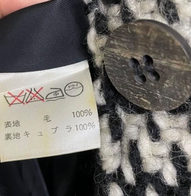 Issey Miyake × Japanese Brand × Vintage Vintage IS Issey Miyake Houndstooth Knit Women’s Coat Size S / US 4 / IT 40 - 5 Thumbnail