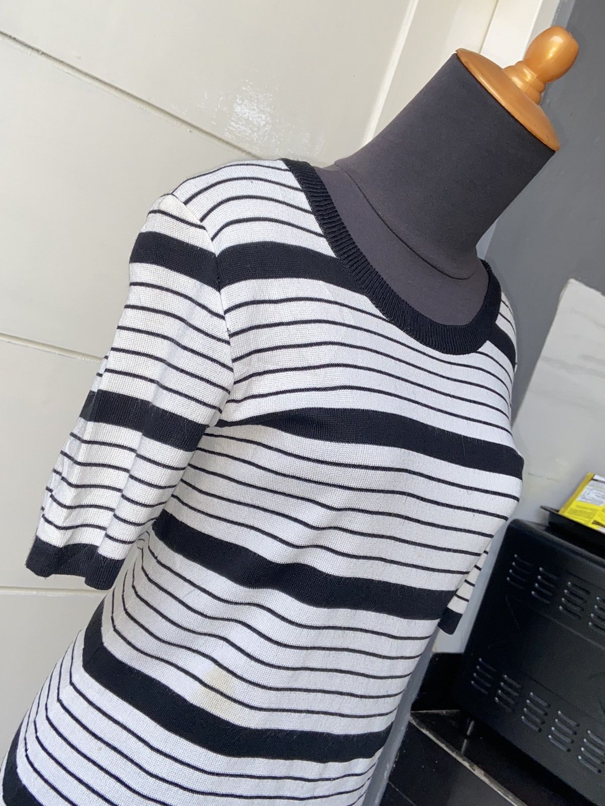 Yves Saint Laurent Yves Saint Laurent Striped Midi Dress Size XXS / US 00 / IT 34 - 19 Thumbnail