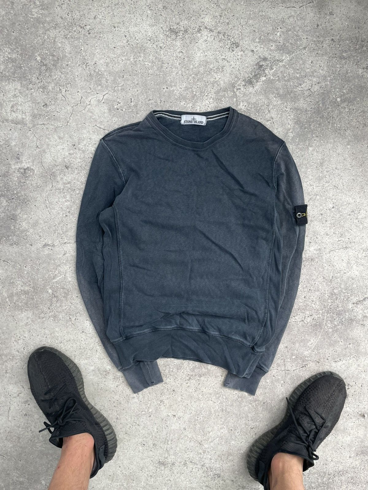 Stone Island Stone Island Sweatshirt Faded Crew Neck Sweater Y2K Rare Size US M / EU 48-50 / 2 - 1 Thumbnail