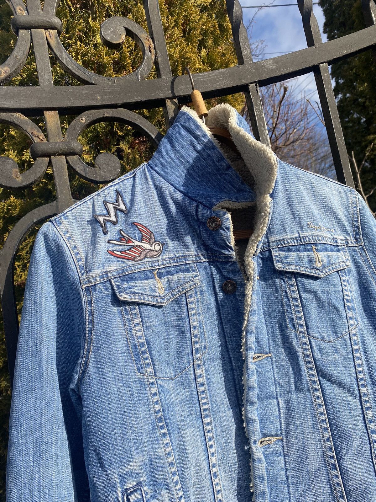 Pepe Jeans × Vintage Pepe Jeans London Denim Woman Jacket Blue Size M / US 6-8 / IT 42-44 - 9 Thumbnail