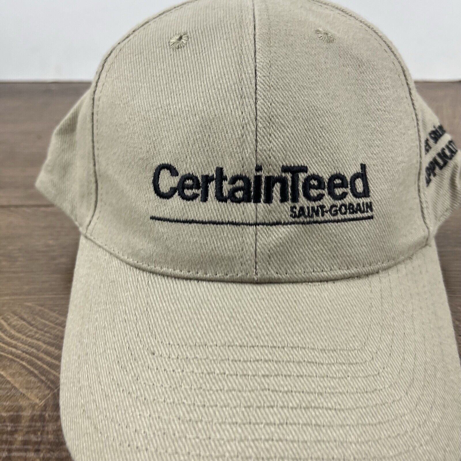 Other Certain Teed Hat Saint Gobain Hat Tan Brown Hat Adjustable H Size ONE SIZE - 7 Thumbnail
