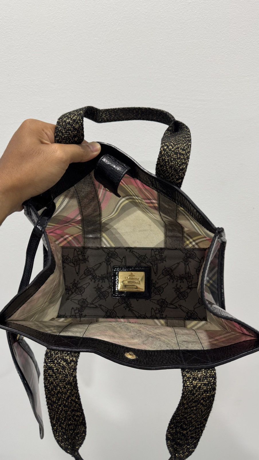 Vivienne Westwood Vivienne Westwood Tartan Tote Bag / Handcarry Size ONE SIZE - 8 Thumbnail