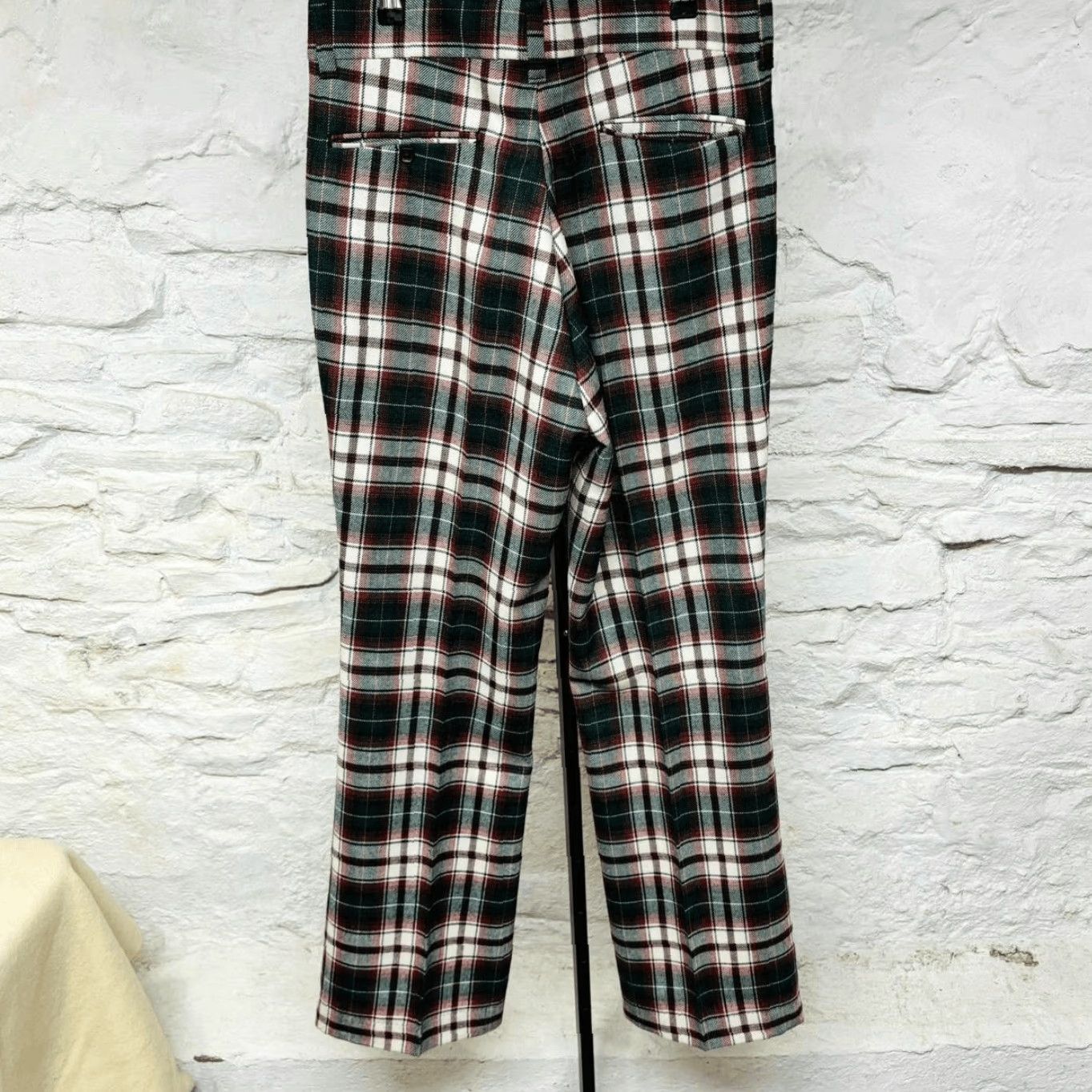 VINTAGE 70s Plaid Slacks Golf Pants Multicolor Wide-Leg 32 W 32 L Men's  Dress Pants