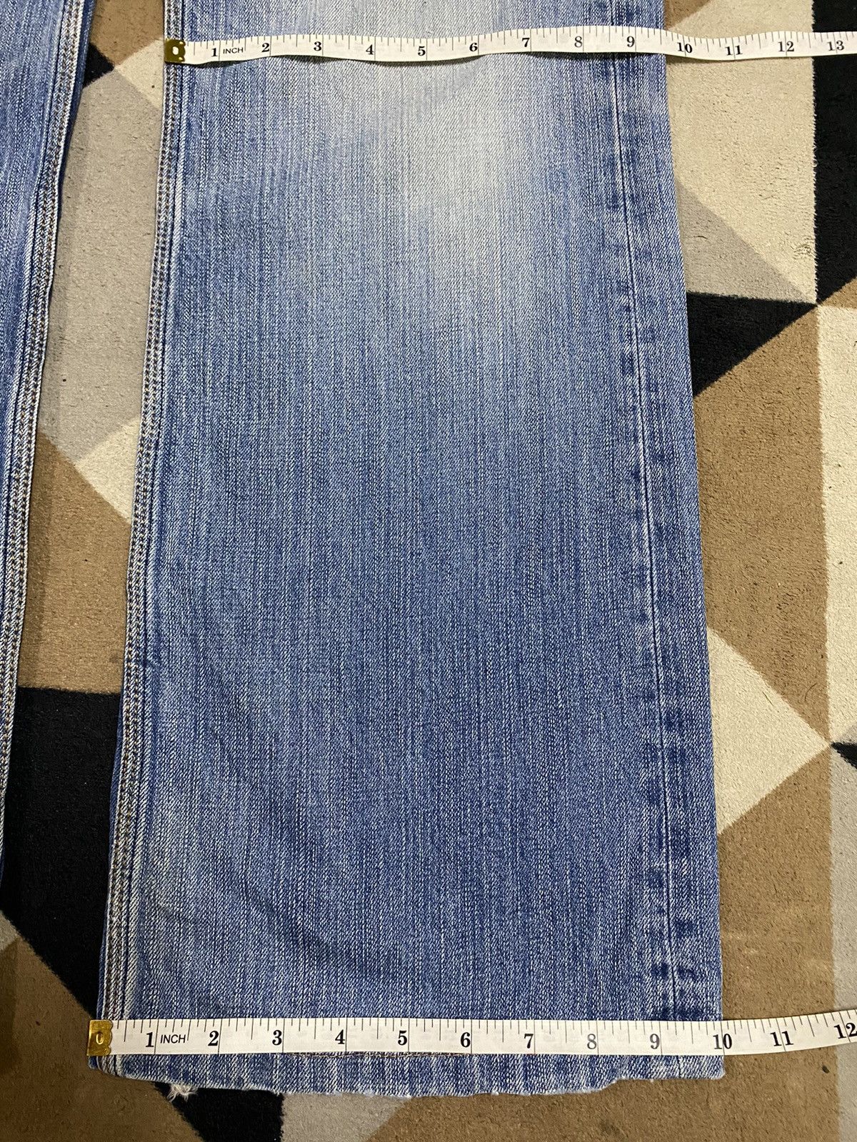 Japanese Brand Vintage Nicole Club Men Distressed Wide leg Jeans Size US 34 / EU 50 - 19 Thumbnail