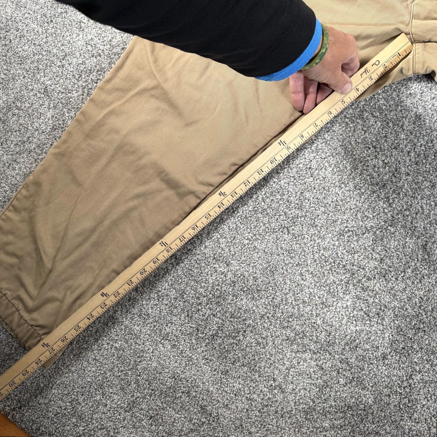 Vintage VINTAGE L.L.Bean Double L Natural Fit Pants 36x28 Chino Khaki Beige Cotton Lined Flannel Pockets Mens Regular Straight Size US 36 / EU 52 - 4 Thumbnail