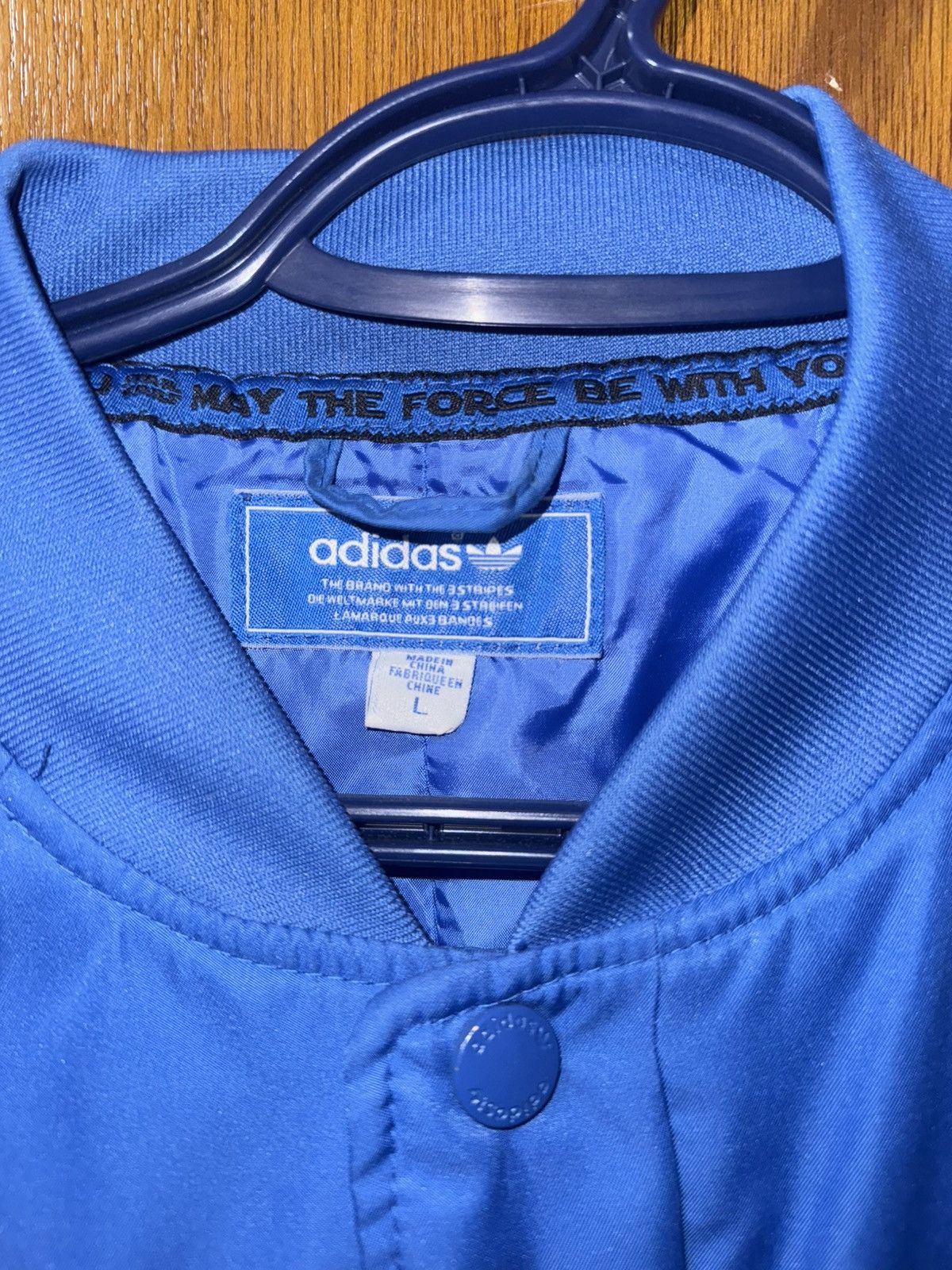 Adidas × Star Wars New Adidas Original Star Wars Jedi Varsity Coat Size US L / EU 52-54 / 3 - 4 Thumbnail