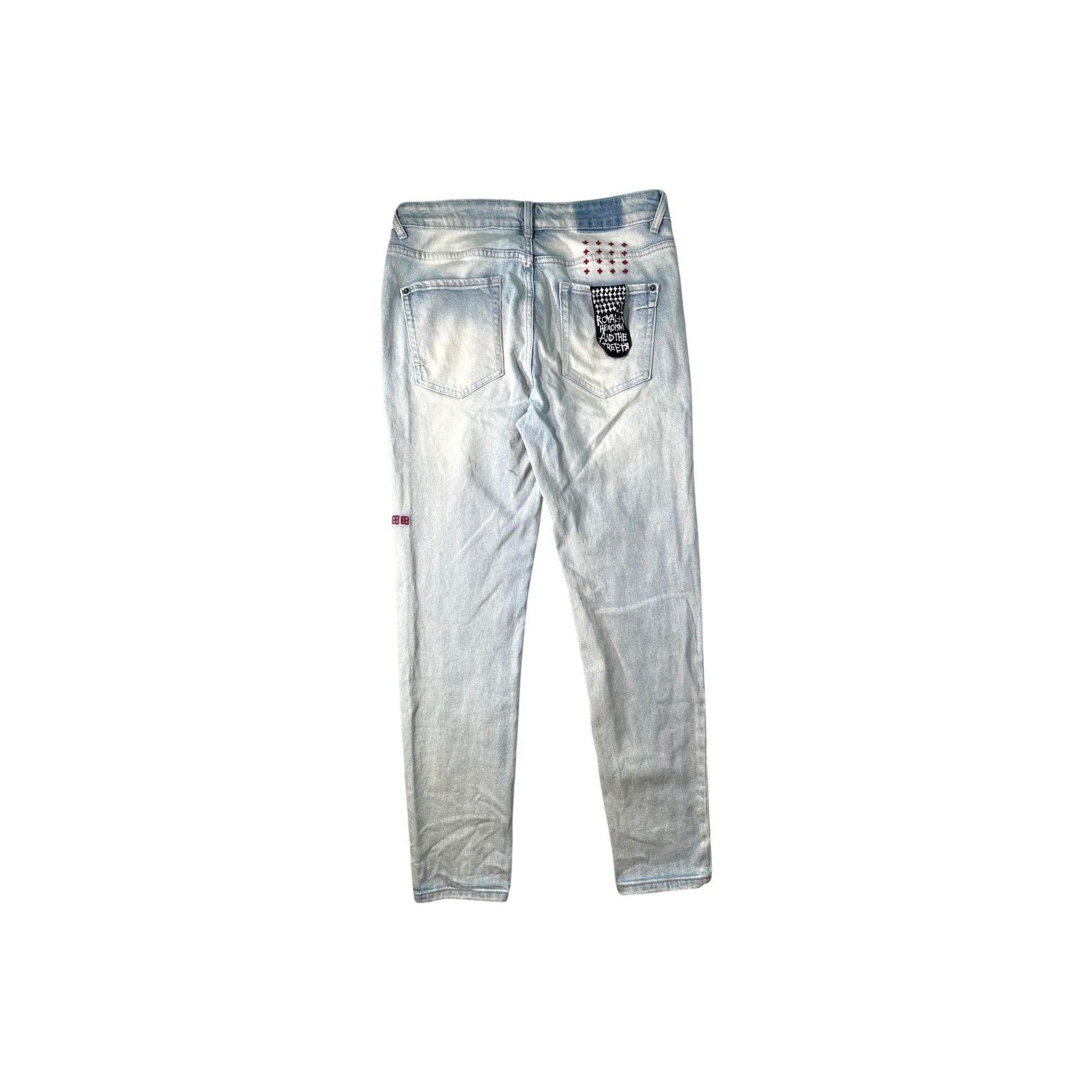 Ksubi Ksubi Light Wash & Red Jeans Size US 34 / EU 50 - 2 Thumbnail