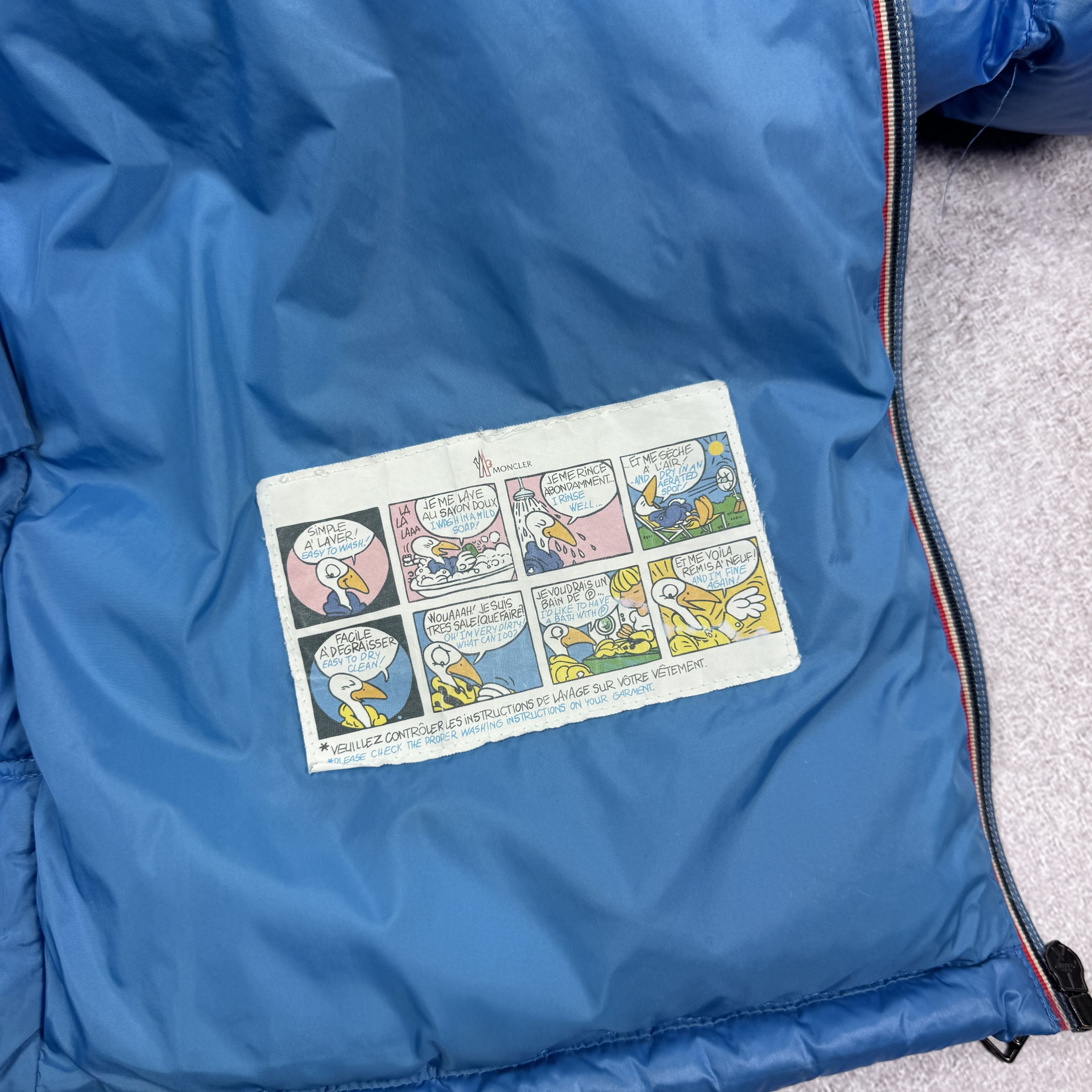 Moncler Original Moncler Gaston Blue Puffer Nylon Jacket Size 14Y Size US S / EU 44-46 / 1 - 12 Thumbnail