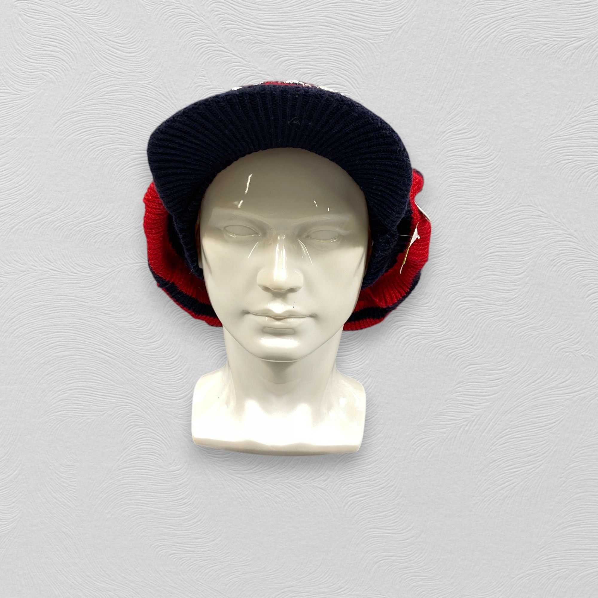 Japanese Brand Champion Stripped Knit Hat -BN678 Size ONE SIZE - 3 Thumbnail