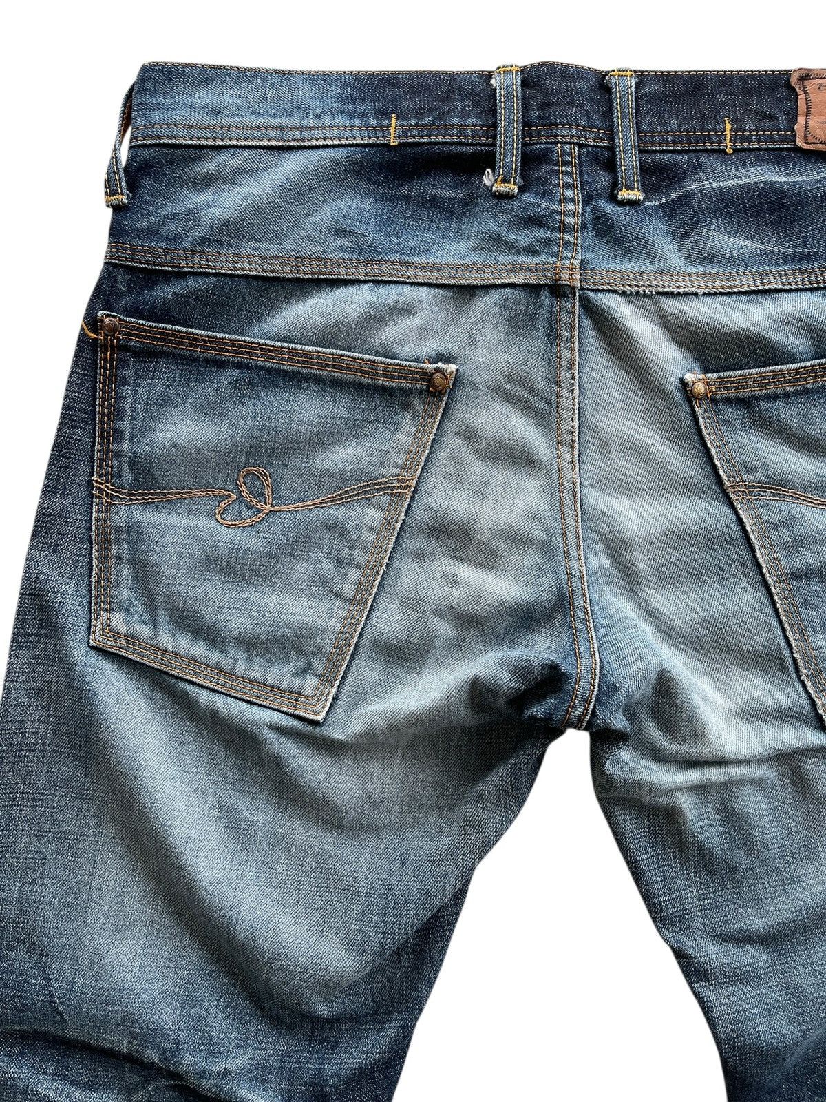 Japanese Brand Vintage Blue Way Distressed Flare Denim Jeans Size US 33 - 7 Thumbnail