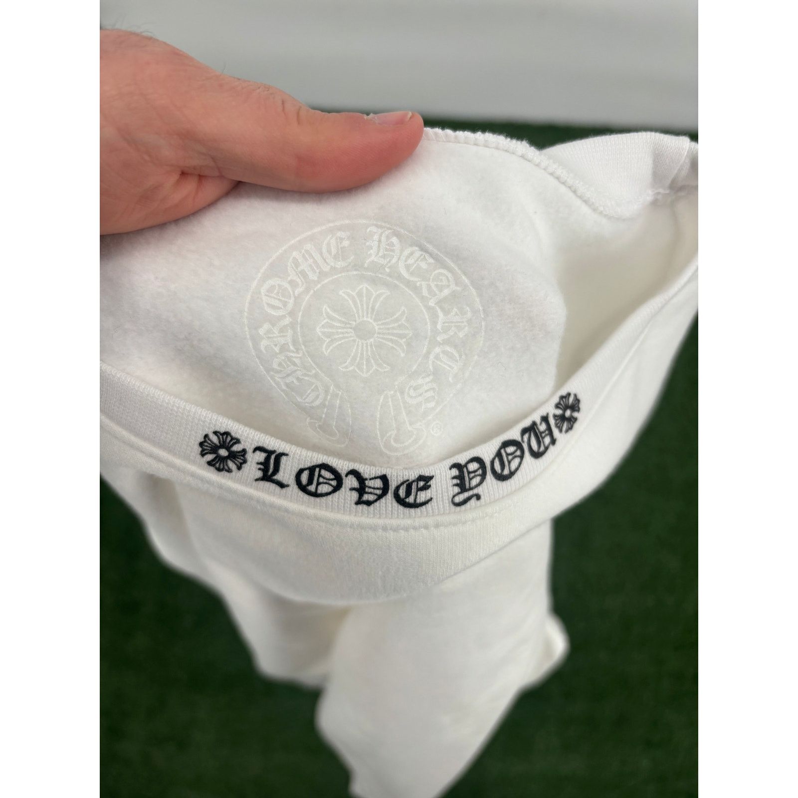 Chrome Hearts Chrome Hearts "Love You" Letter White Crewneck Sweater XL Size US XL / EU 56 / 4 - 9 Thumbnail