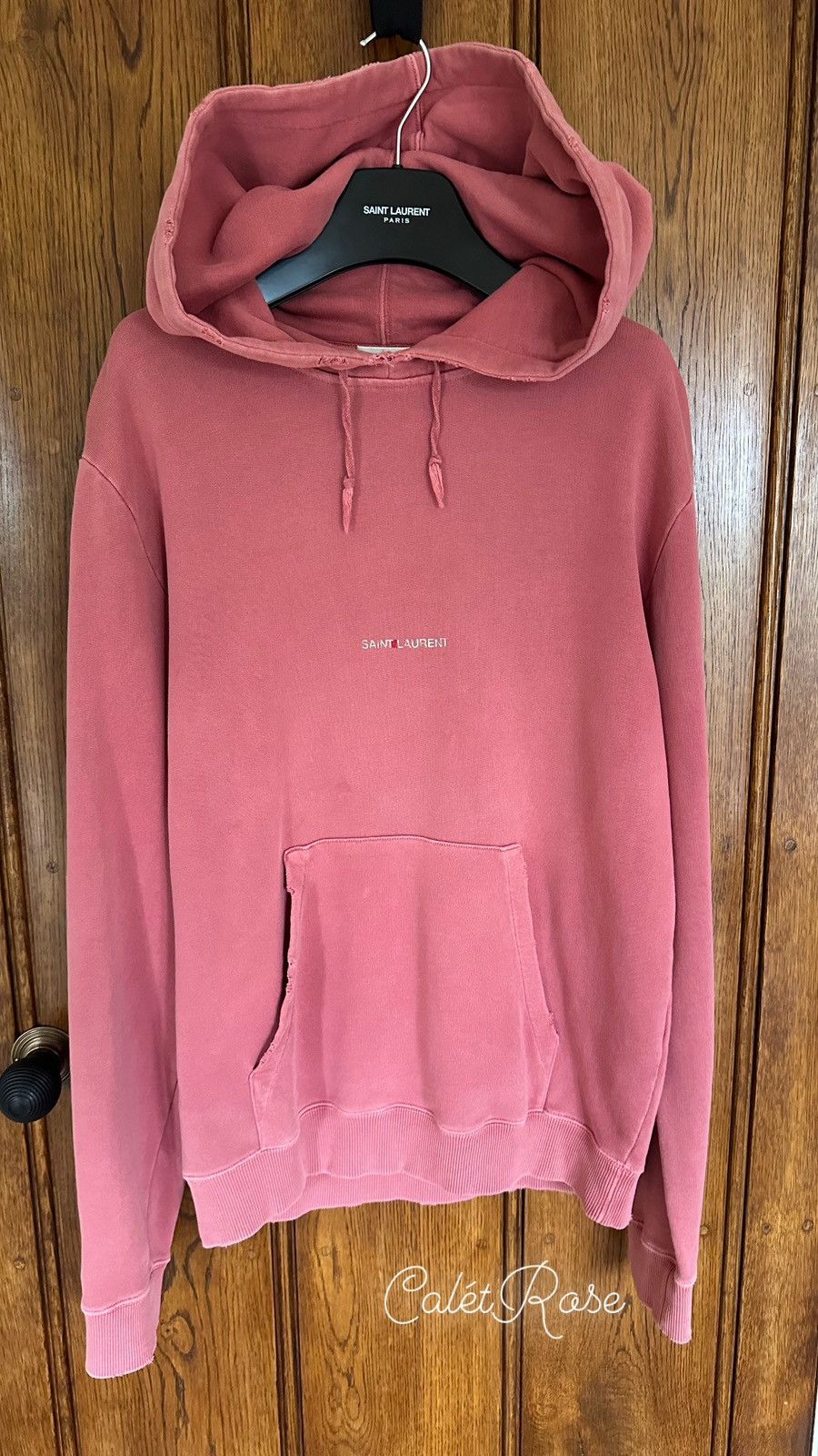 Saint Laurent hot Distressed Hoodie