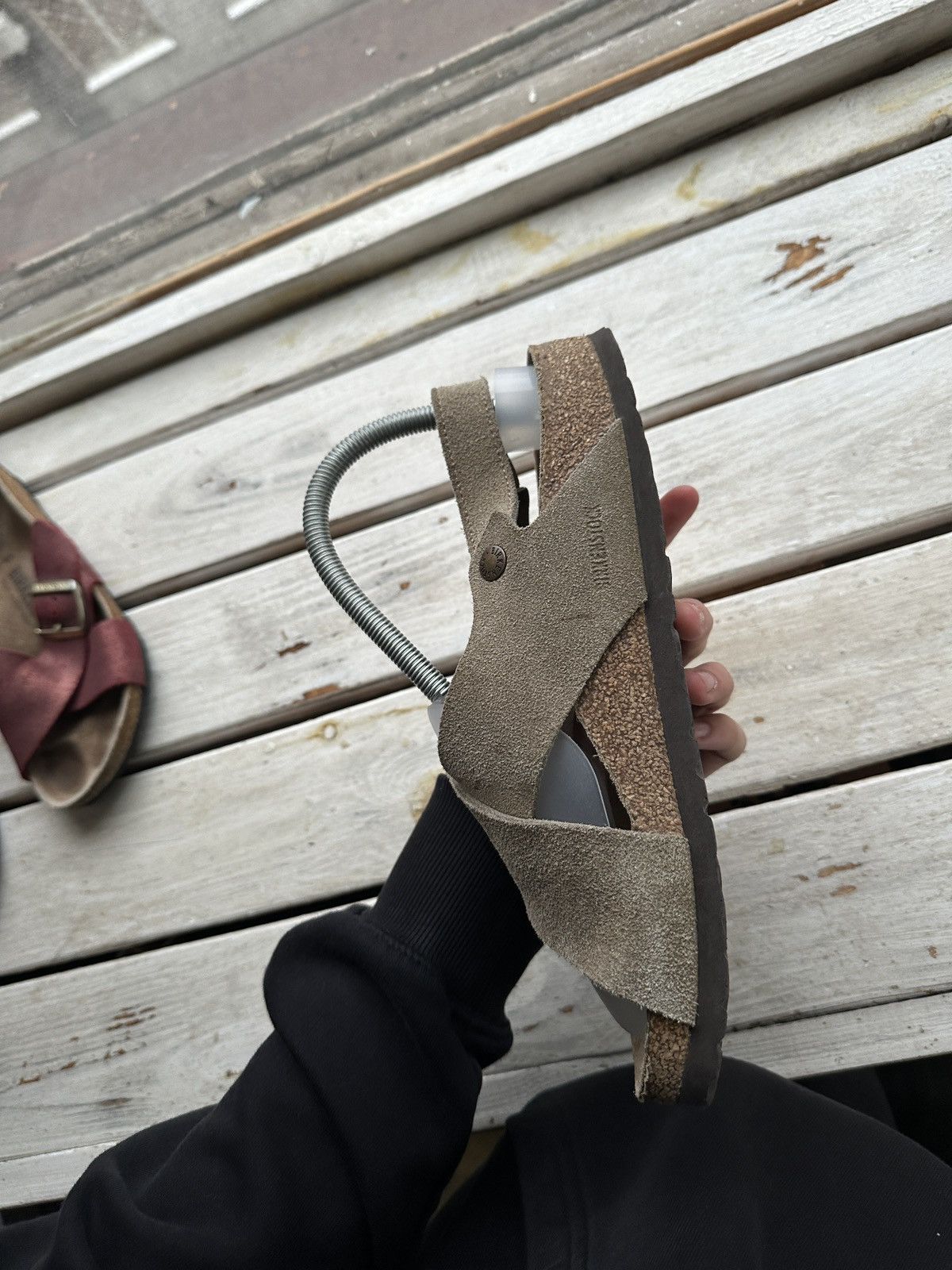 Birkenstock VNTG🚨 BIRKENSTOCK LUXURY Y2K RARE WOMEN SLIDES Size US 10 / IT 40 - 4 Thumbnail