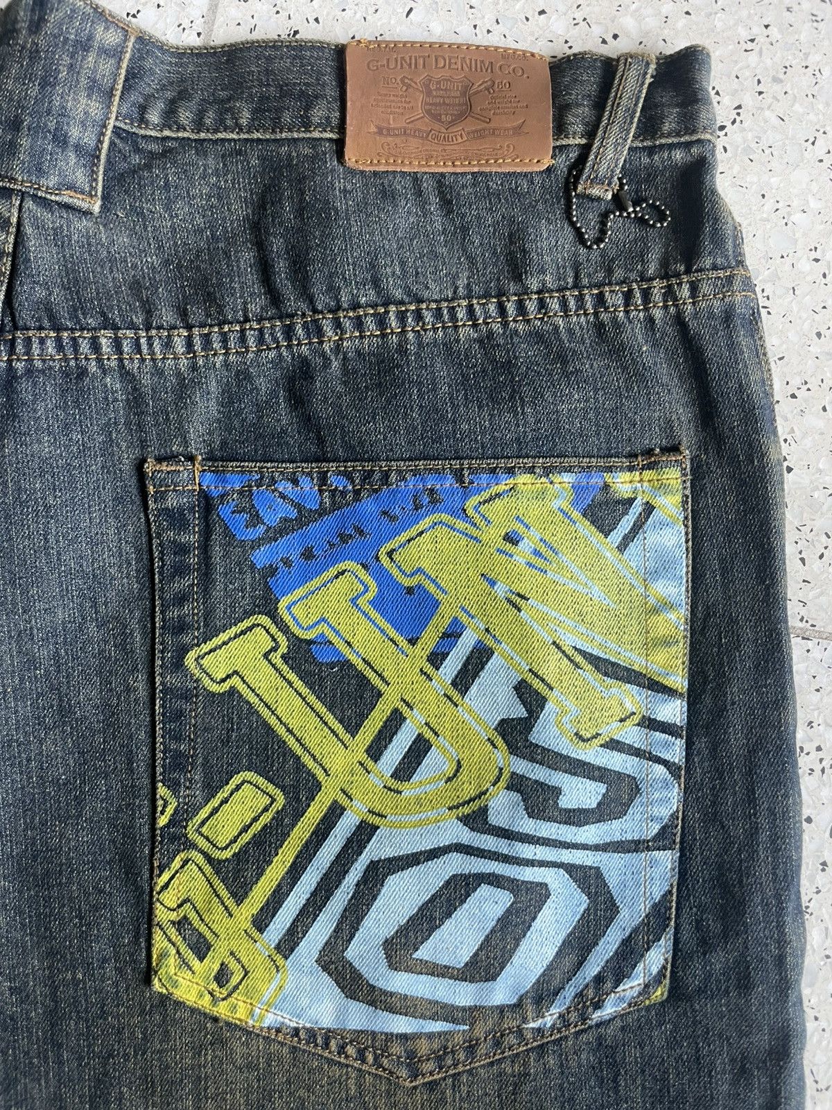 G-Unit G-UNIT Embroidered/Printed Baggy Denim Jeans 38 Size US 38 / EU 54 - 4 Thumbnail