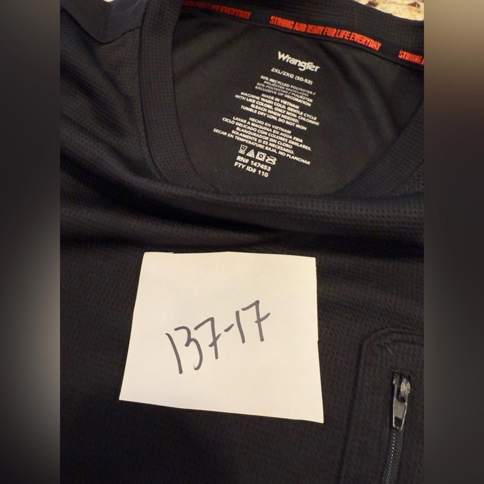 Wrangler Wrangler waffled black long sleeve shirt SZ 2XL Size US XXL / EU 58 / 5 - 9 Thumbnail