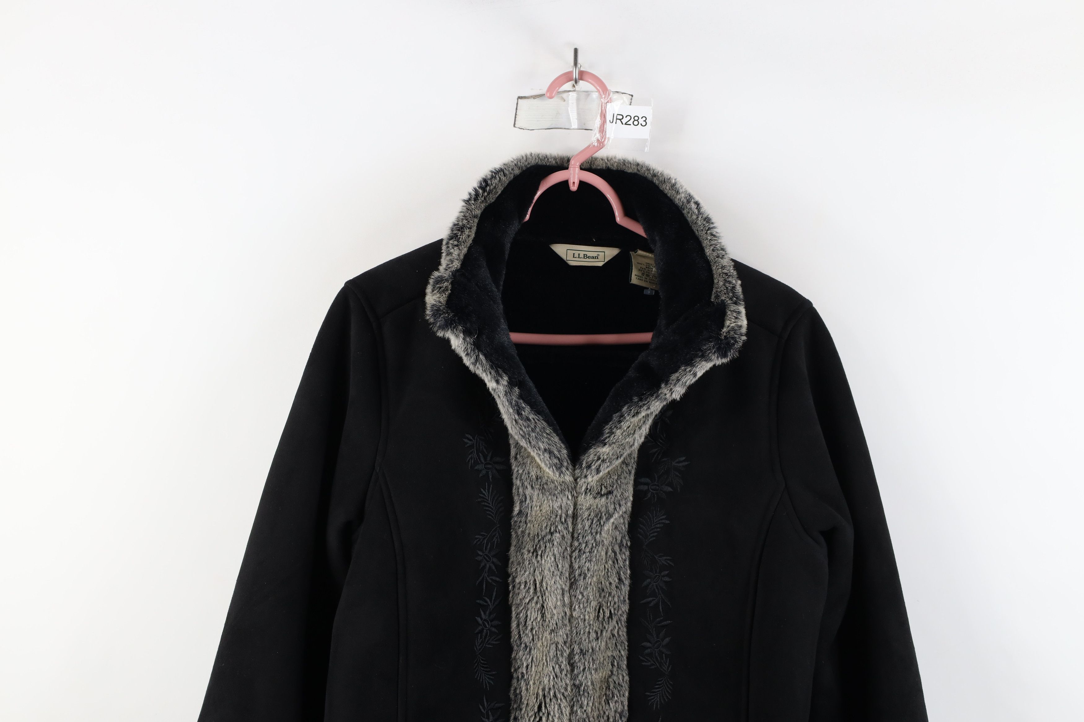 L.L. Bean × Vintage Vintage LL Bean Flower Pennylane Plush Jacket Black Size M / US 6-8 / IT 42-44 - 2 Thumbnail
