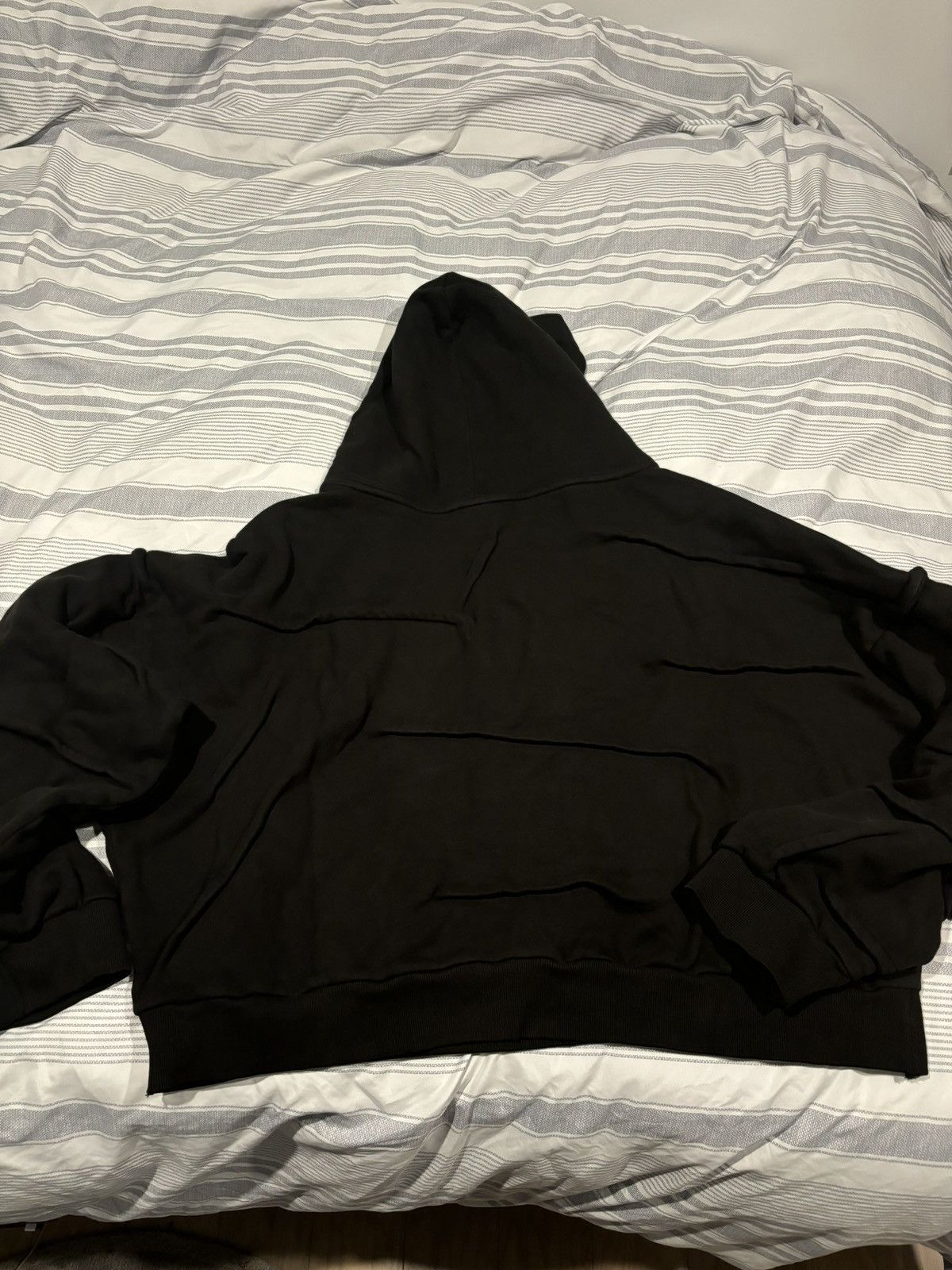 Kody Phillips Kody Phillips Black Copped Hoodie Size US XL / EU 56 / 4 - 4 Thumbnail