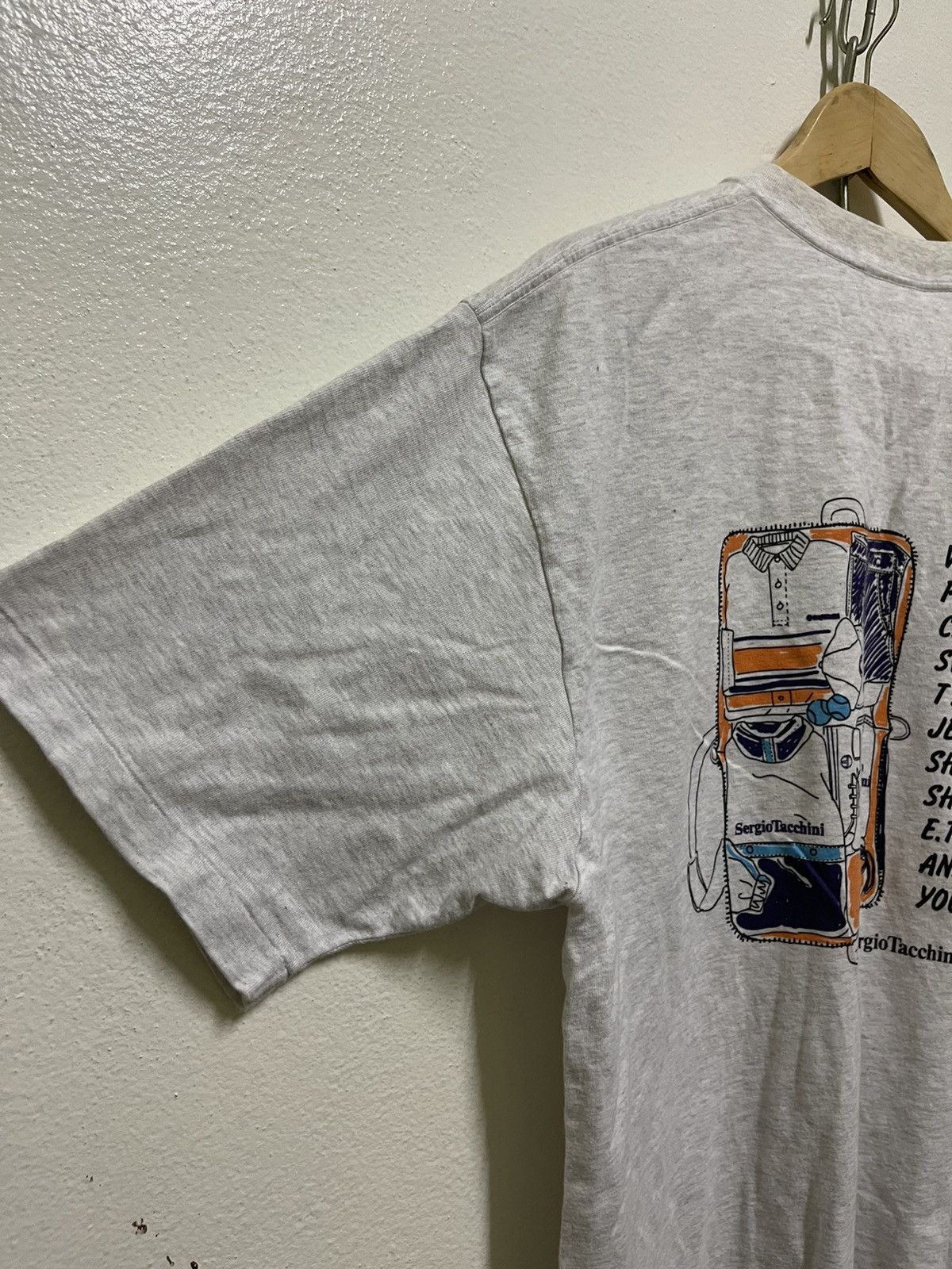 Sergio Tacchini × Vintage Sergio Tacchini Printed T Shirt Size US L / EU 52-54 / 3 - 14 Thumbnail