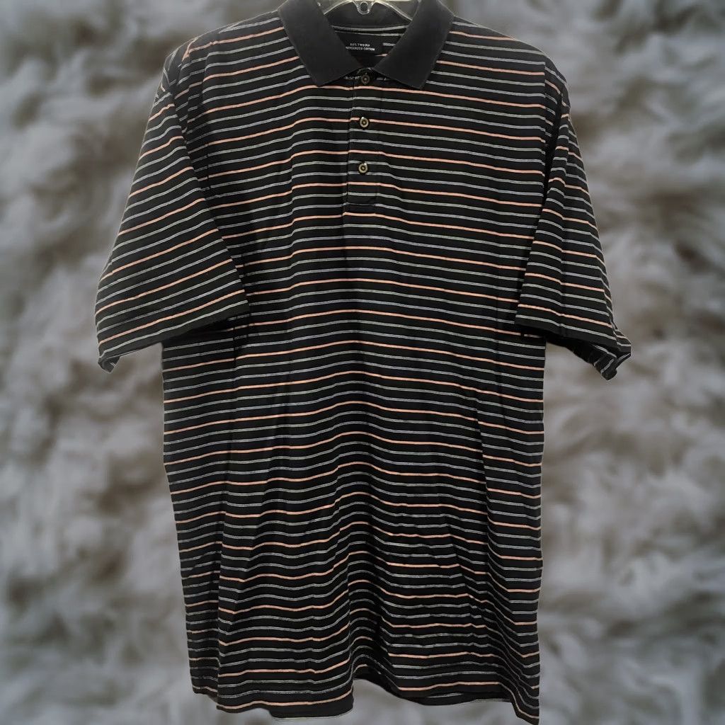 Vintage Vintage Bollé Golf Short Sleeve Polo Shirt Mens Size M Striped - Pre-Owned - India Size US M / EU 48-50 / 2 - 1 Thumbnail
