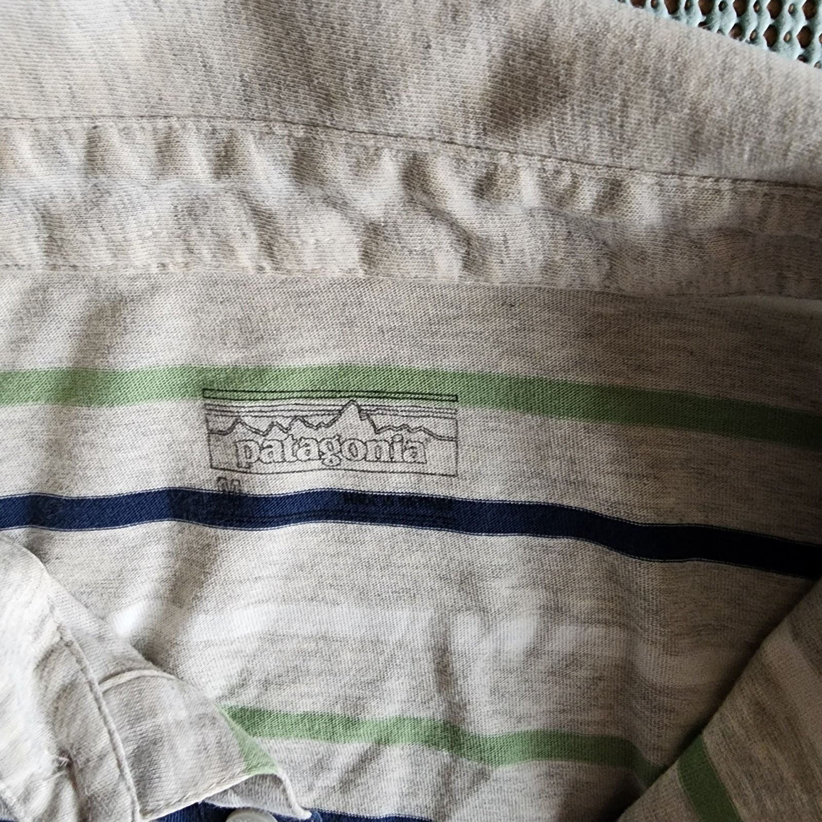 Patagonia Patagonia Men's M Polo Shirt 100% Organic Cotton Striped Size US M / EU 48-50 / 2 - 4 Thumbnail