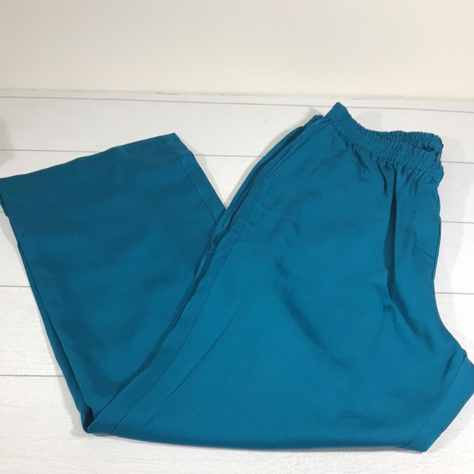 Other Jessica London Blue Straight Leg Pull-on Pants Size 18W NWT Size 40" / US 18 - 1 Thumbnail