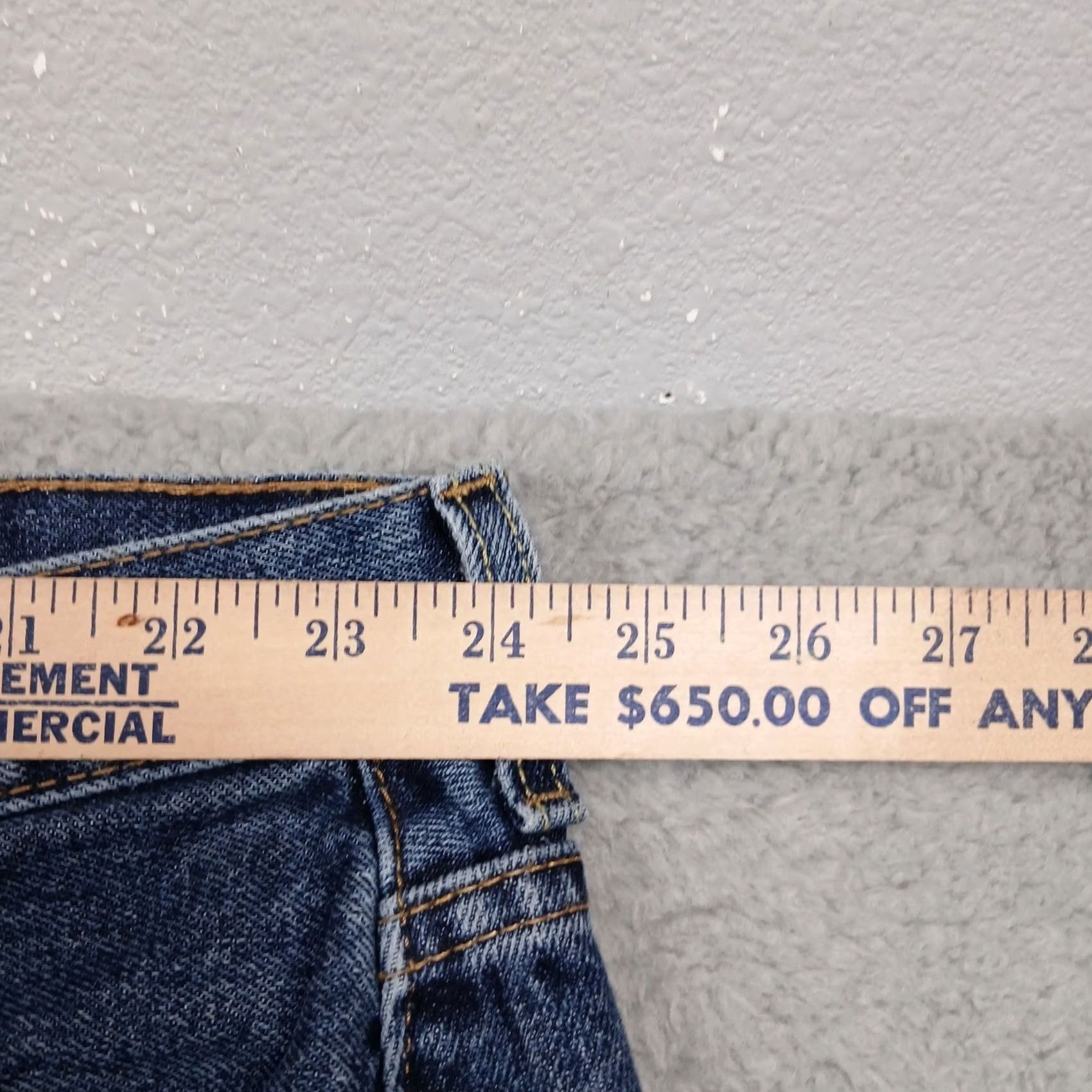 Levi's Levi's 550 Relaxed Fit Jeans Mens 50x32 Big & Tall Denim EUC Blue Medium Wash 5-Pocket Size US 34 / EU 50 - 7 Thumbnail