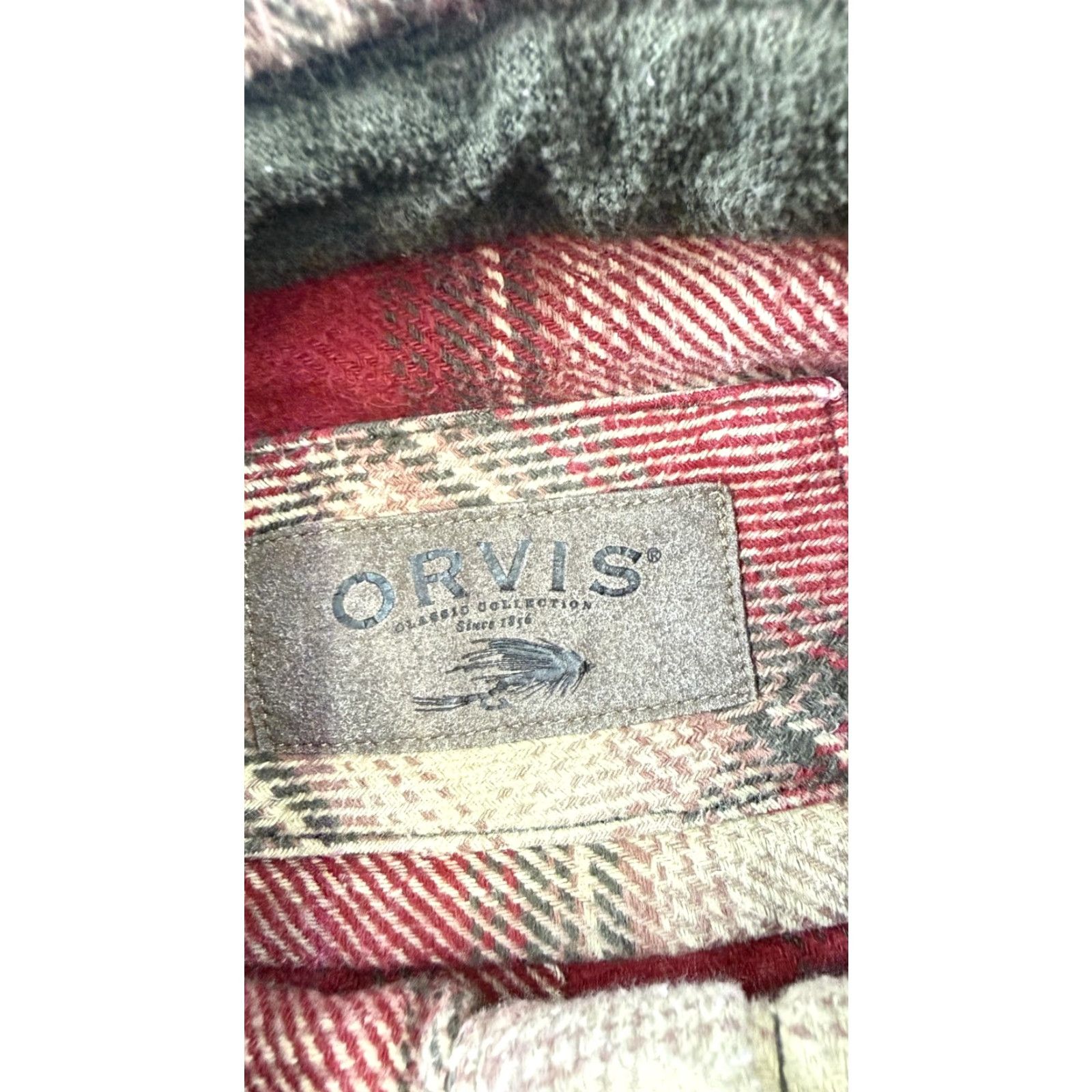 Orvis VINTAGE Orvis Flannel Shirt Mens Large Red Plaid Outdoor Collection Cotton Button Front Size US L / EU 52-54 / 3 - 5 Thumbnail
