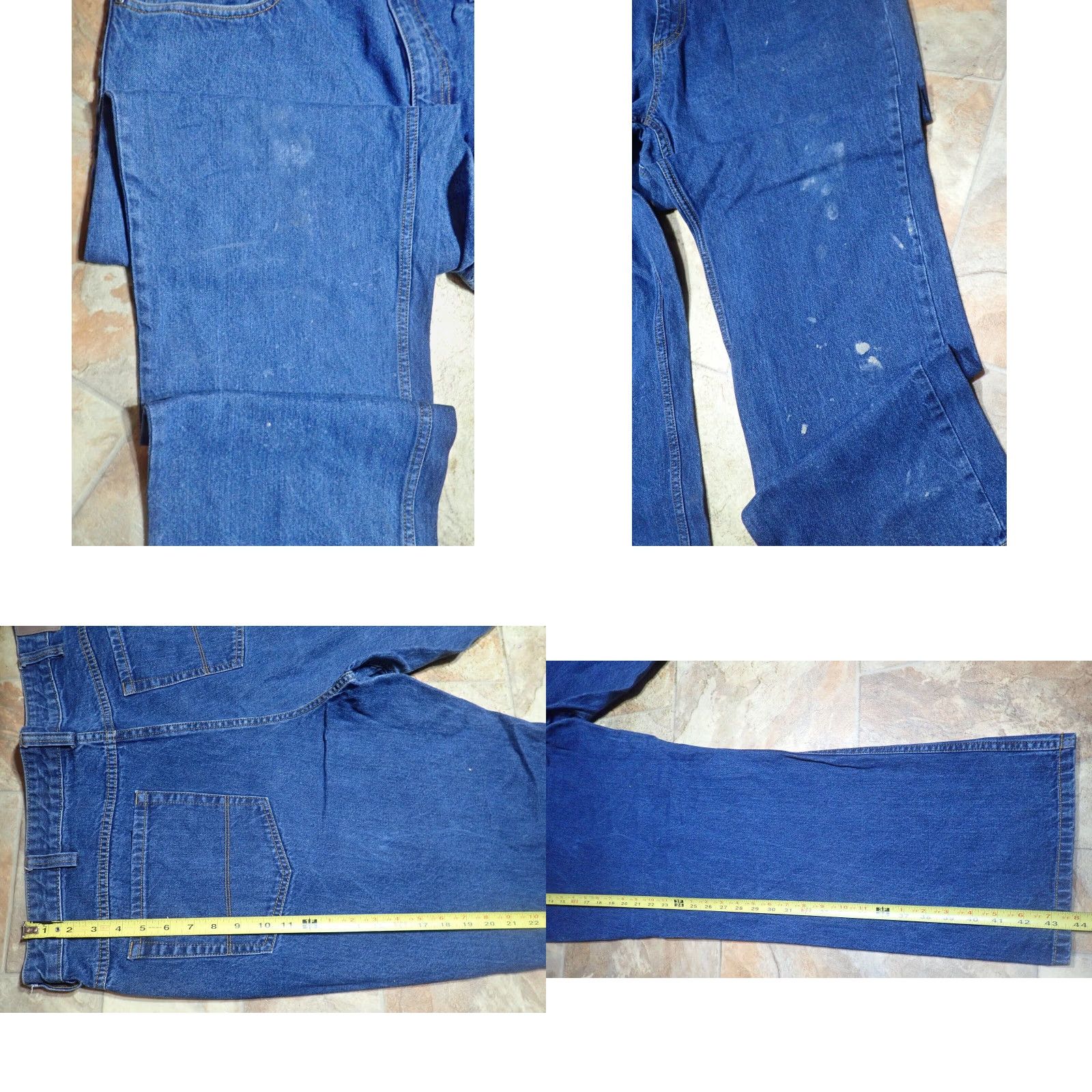 Vintage Duluth Men's Weekender Jeans BallRoom Distressed 42x32 Jeans Regular Denim 5-Pocket Blue 43" Waist 31" Inseam Mens Straight Vintage Size US 42 / EU 58 - 8 Thumbnail