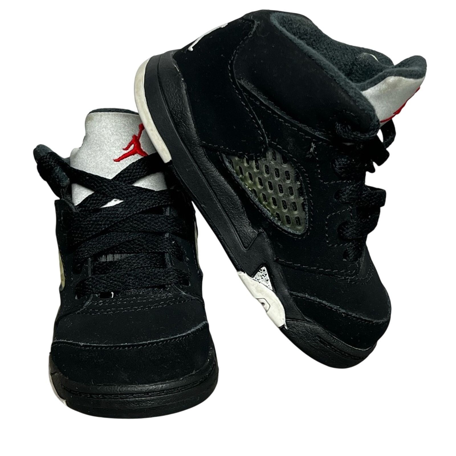 Jordan Brand Nike Air Jordan Retro Metallic SIZE 5C Black Fire Toddler Size US 4 / IT 34 - 9 Thumbnail