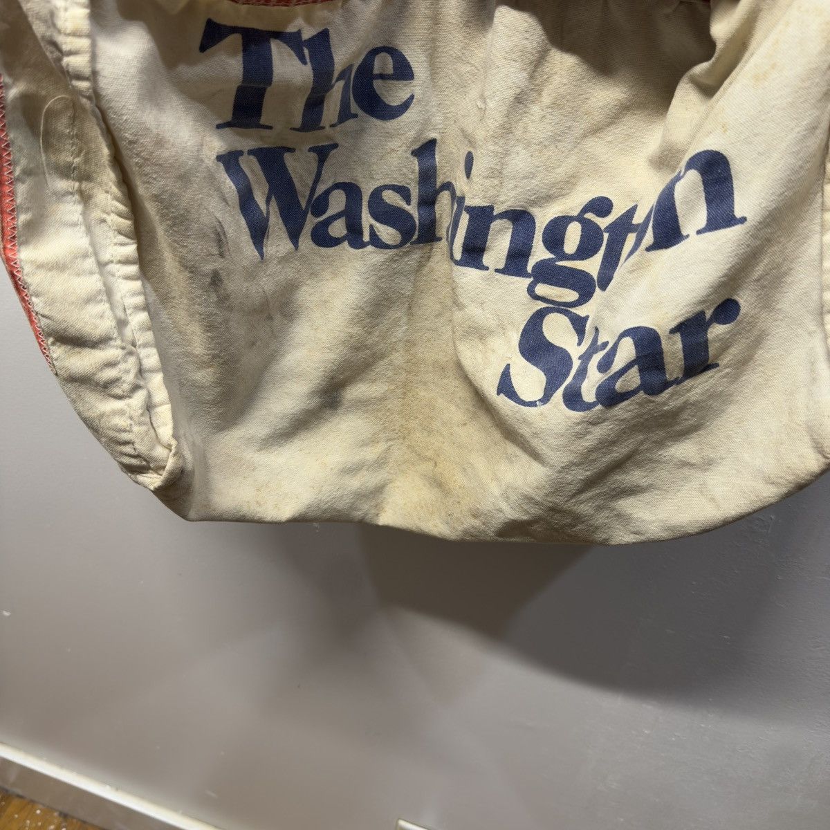 Vintage 60s Washington Star Newspaper Paperboy Bag Distressed Canvas Size ONE SIZE - 8 Thumbnail