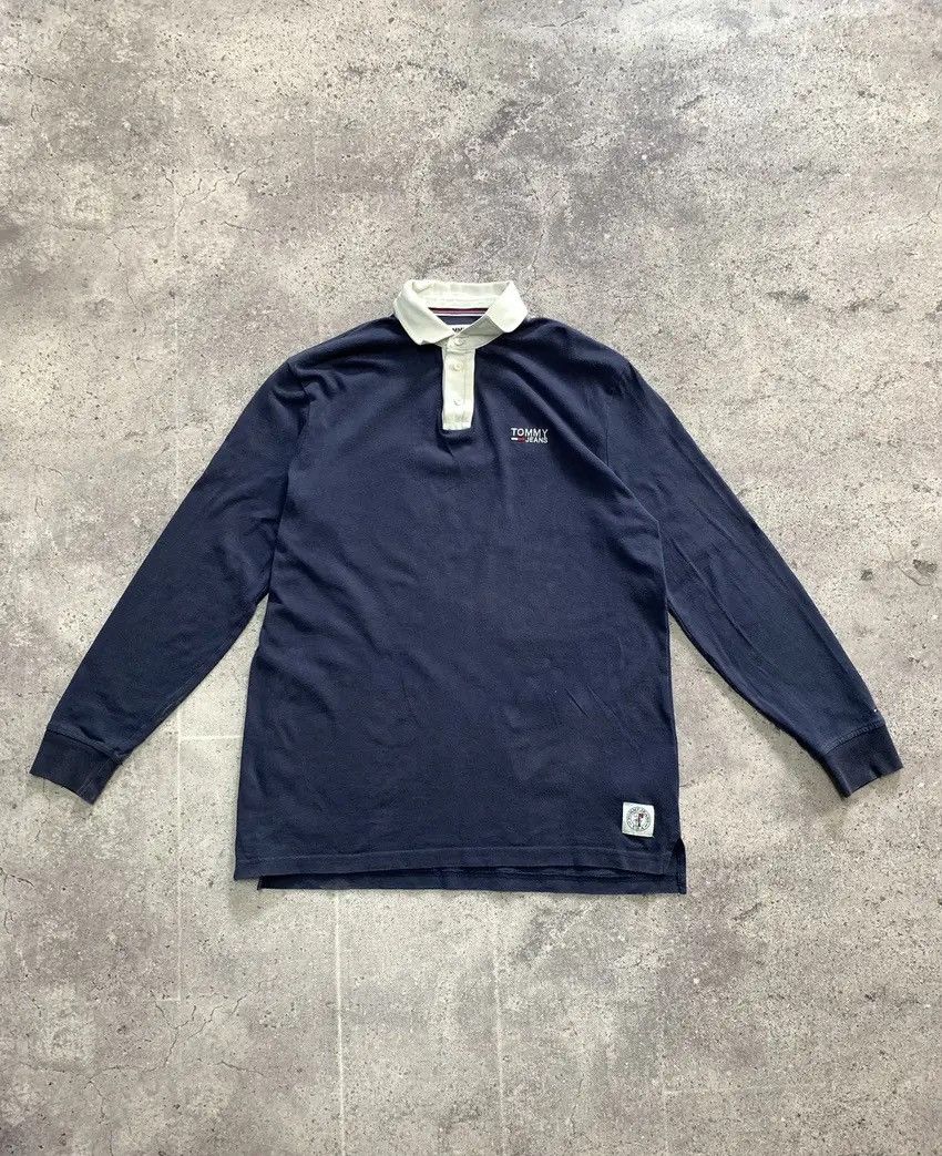 Tommy Hilfiger × Vintage Vintage Tommy Hilfiger longsleeve Polo faded Y2K Sk8 Size US S / EU 44-46 / 1 - 2 Thumbnail