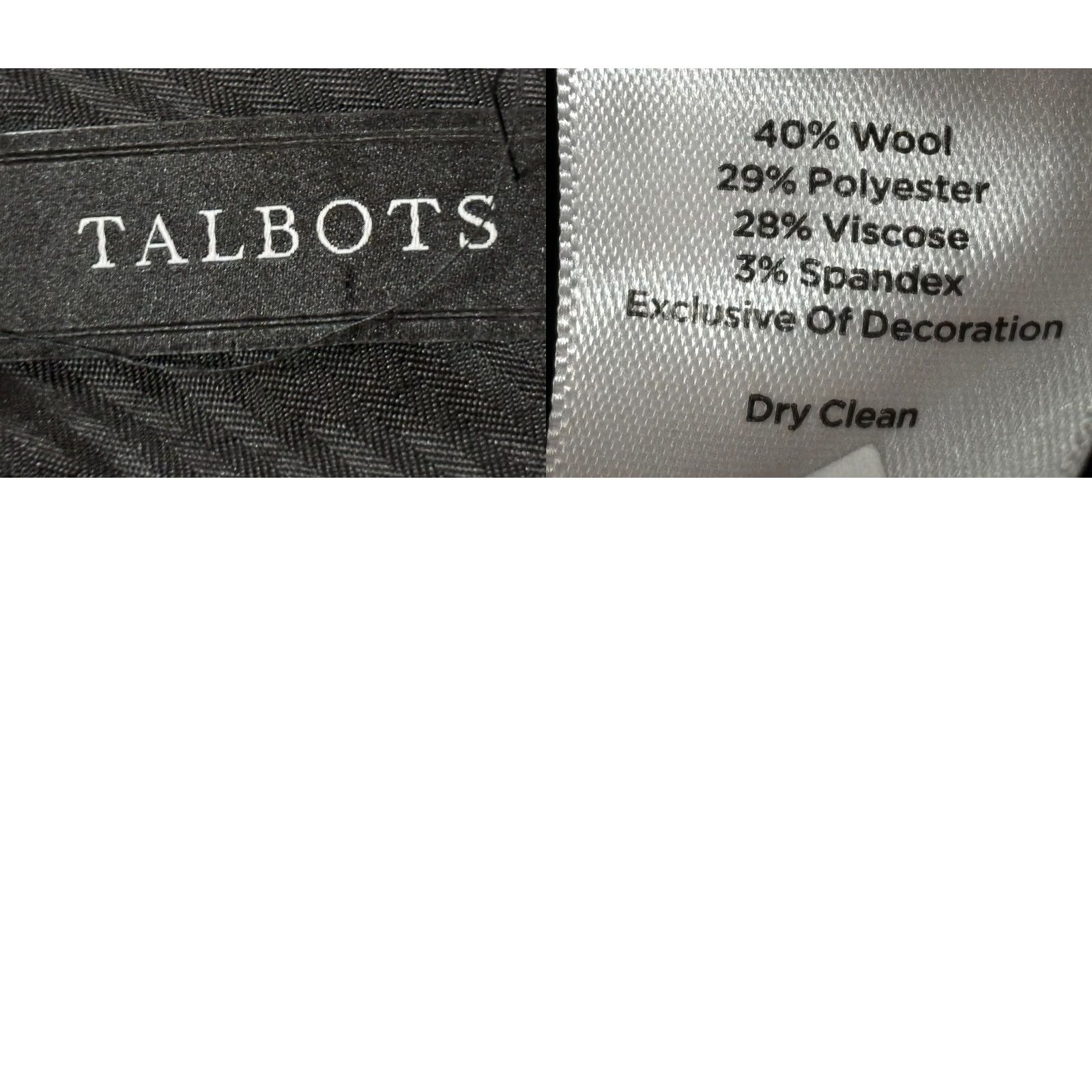 Talbots Talbots Checkered Ankle Pants 22W Plus Wool Blend Black Ivory Womens Size 40" / US 18 - 8 Thumbnail
