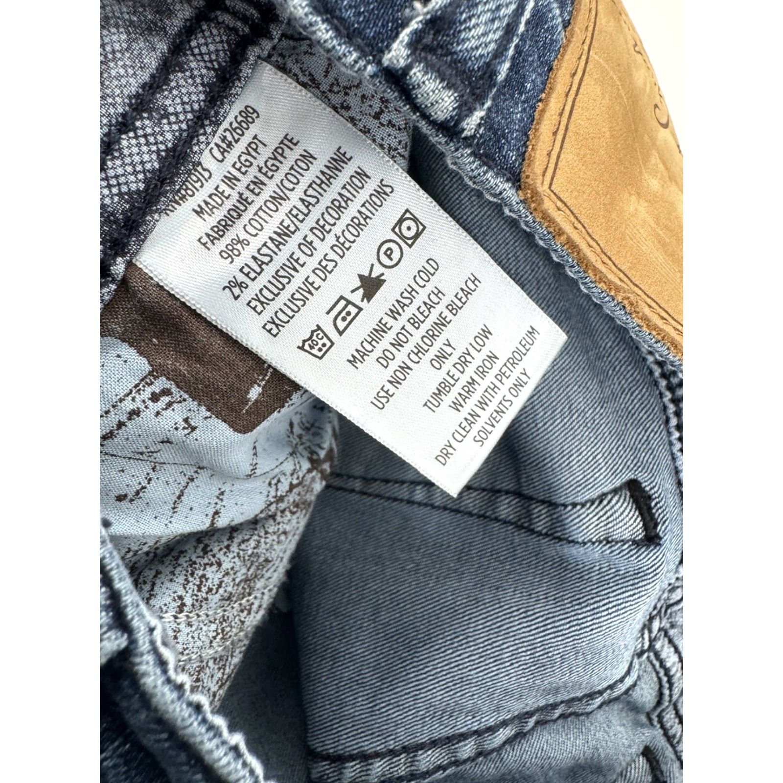 Robert Graham Robert Graham Jeans - Mens 30 Stretch Inseam 33" Blue 7" Lying Flat at Leg Cuff Size US 30 / EU 46 - 5 Thumbnail