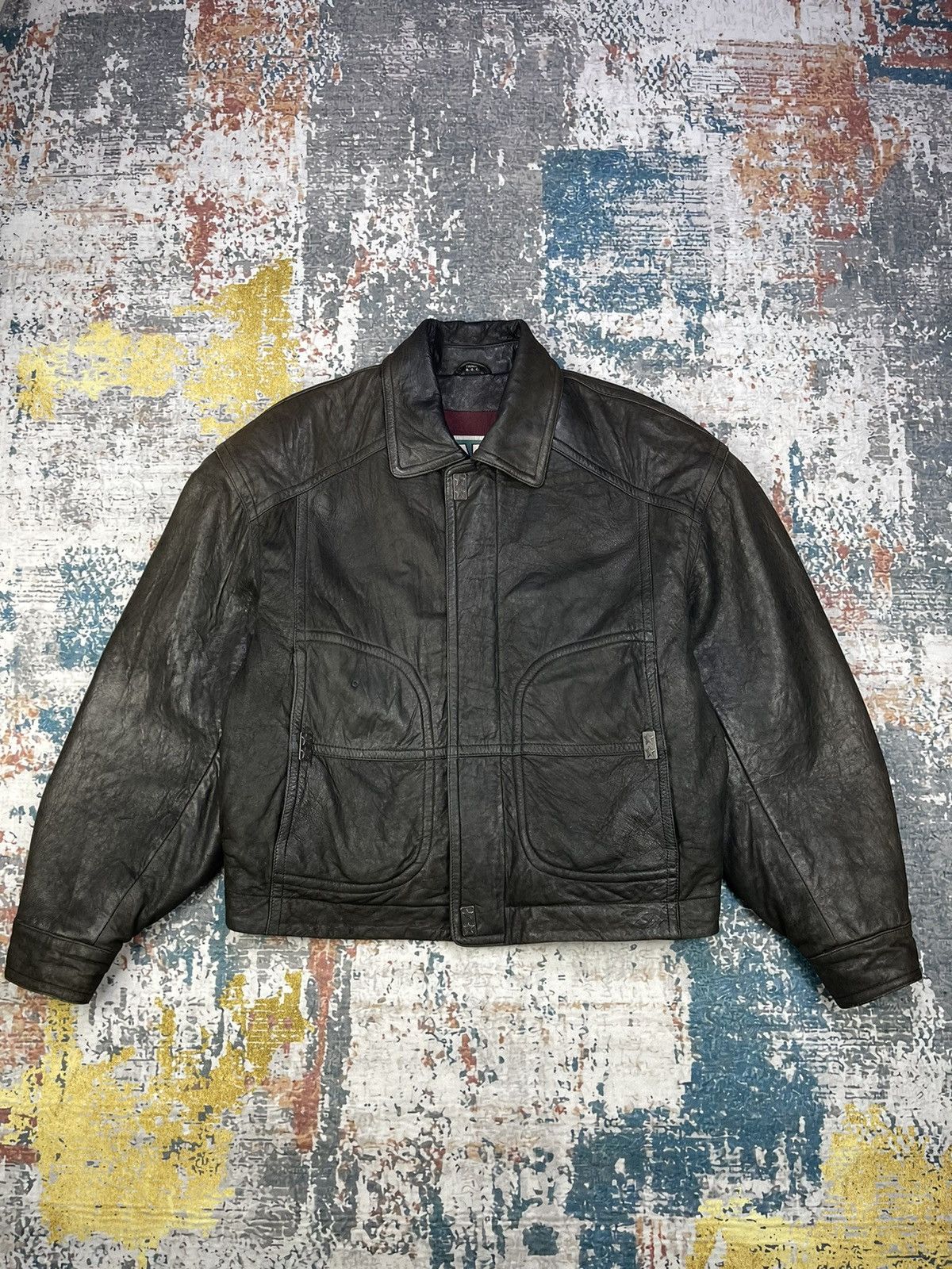 Genuine Leather Vtg Genuine Leather Jacket With Thermolite Thinsulate Size US L / EU 52-54 / 3 - 1 Thumbnail