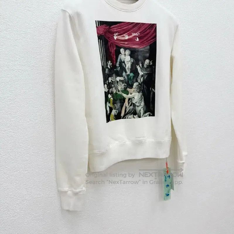 Off-White Off-White Men's White Long Sleeve Sweatshirt . Size US S / EU 44-46 / 1 - 2 Thumbnail