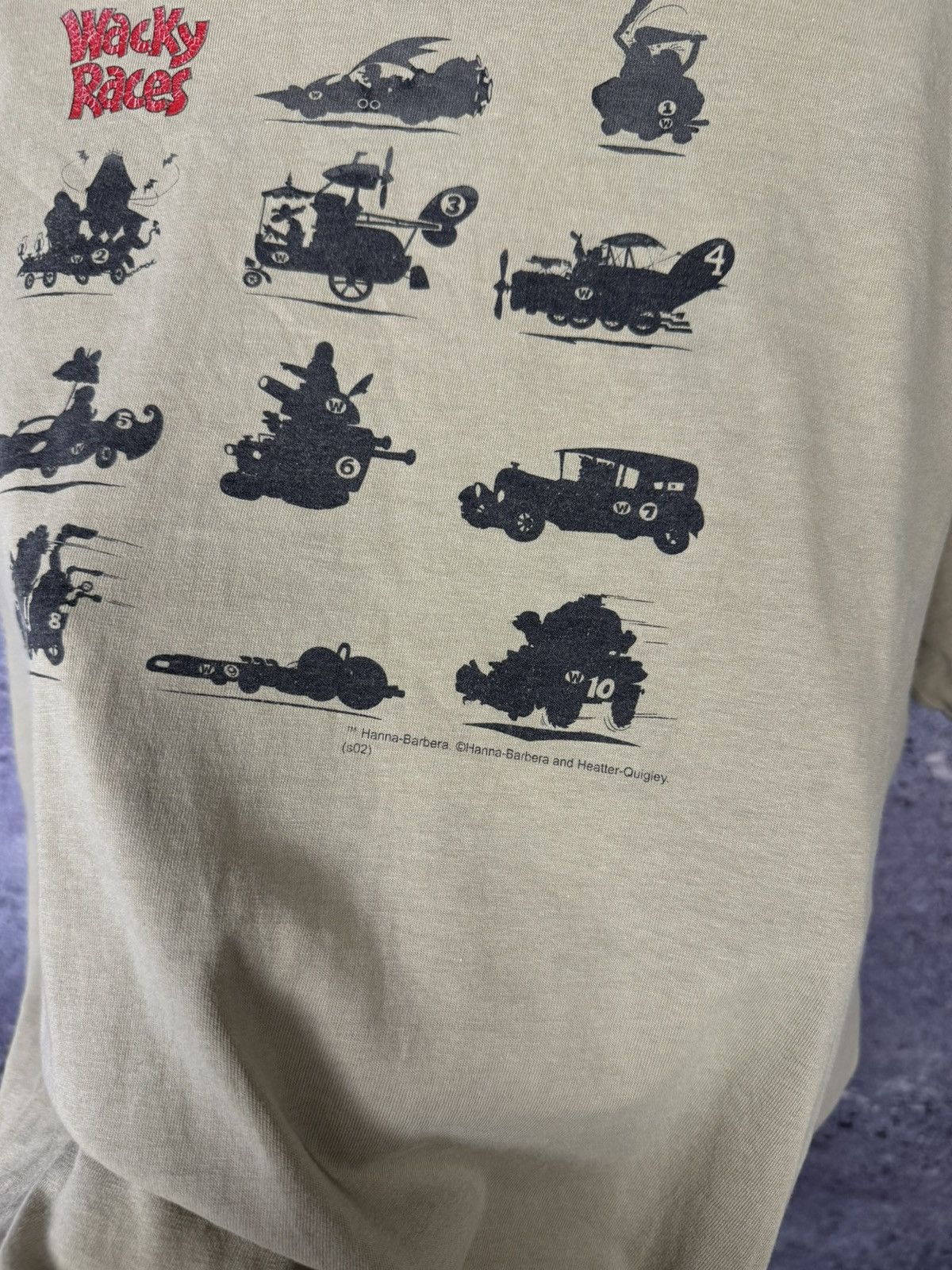 Cartoon Network × Fruit Of The Loom Wacky Races Hanna Barbera Vintage 2002 T-Shirt Large Size US L / EU 52-54 / 3 - 10 Thumbnail