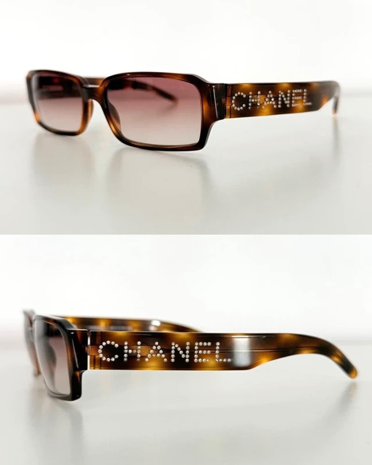 Chanel Chanel crystal rectangular sunglasses Size ONE SIZE - 1 Thumbnail