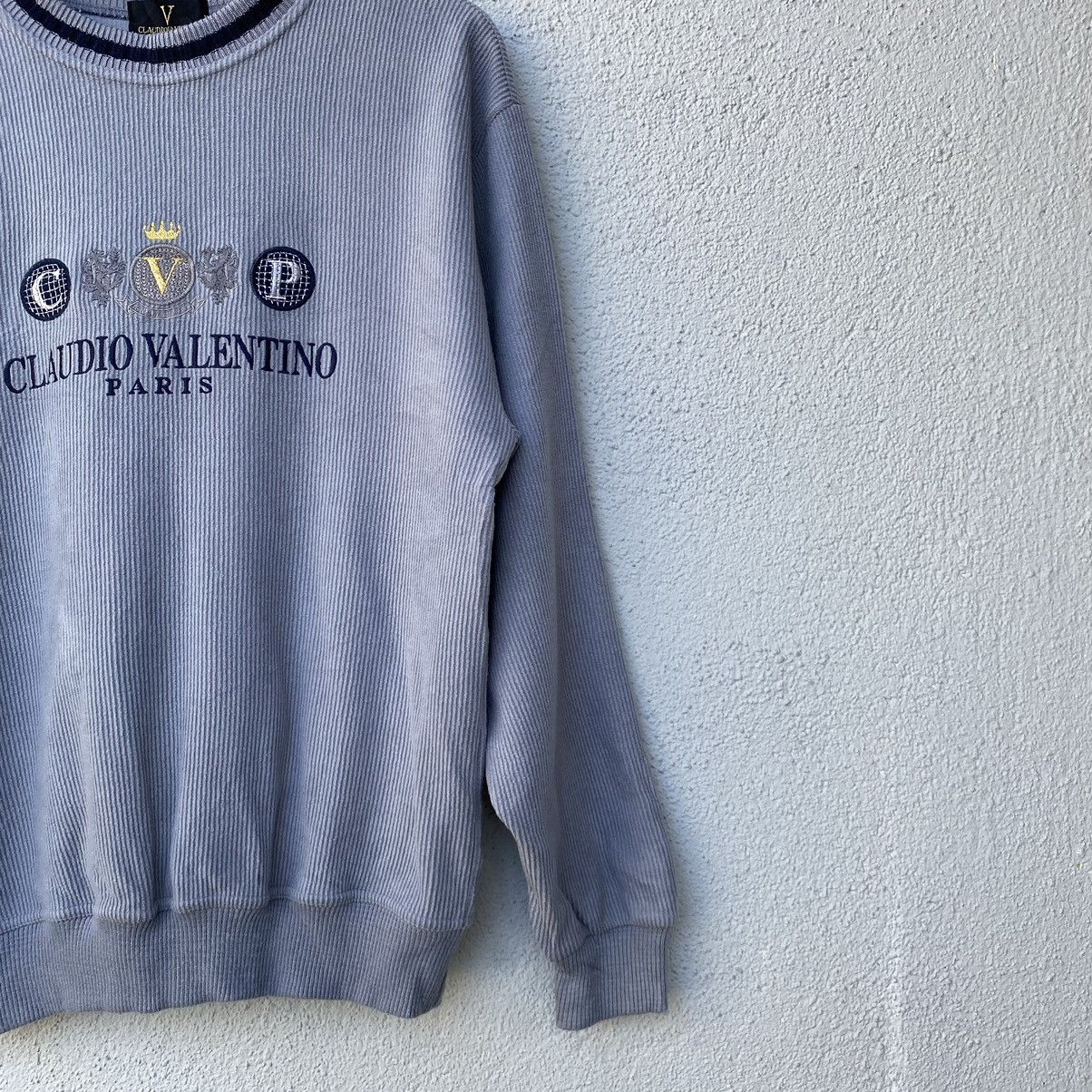 Japanese Brand Vintage Claudio Valentino Embroidery Logo Knit Sweatshirt Size US M / EU 48-50 / 2 - 5 Thumbnail