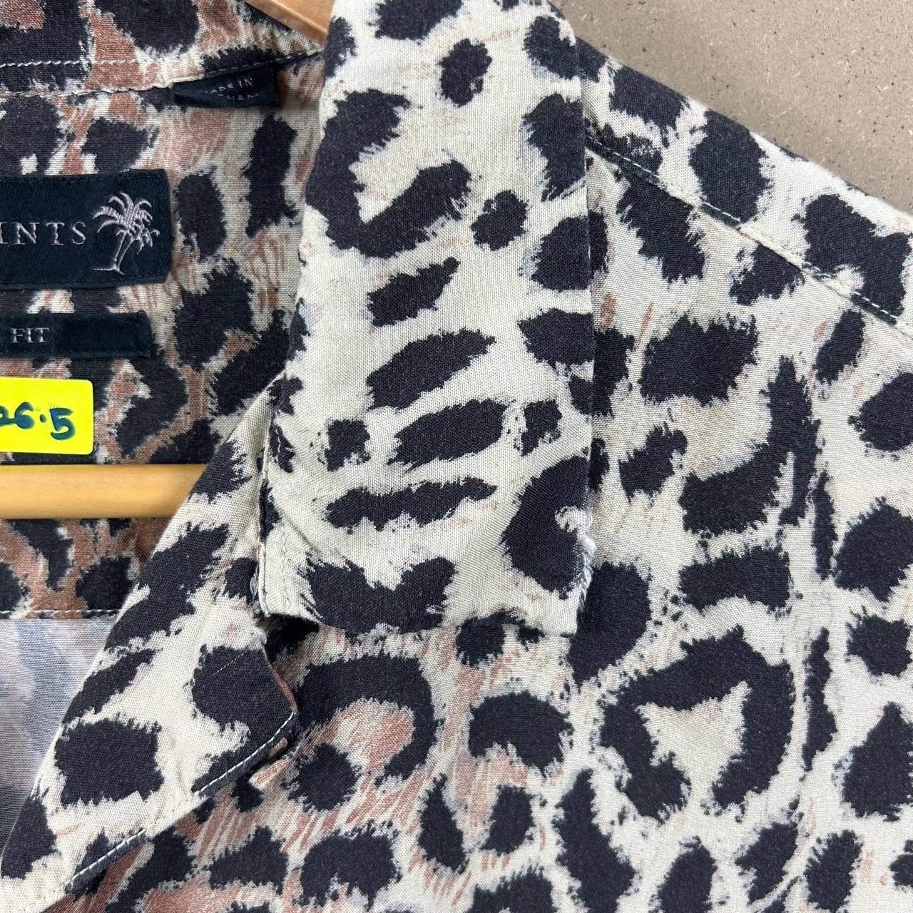 Allsaints DaBomb🔥 All Saints “Leppo” Viscose Animal Print Shirt Size US M / EU 48-50 / 2 - 6 Thumbnail