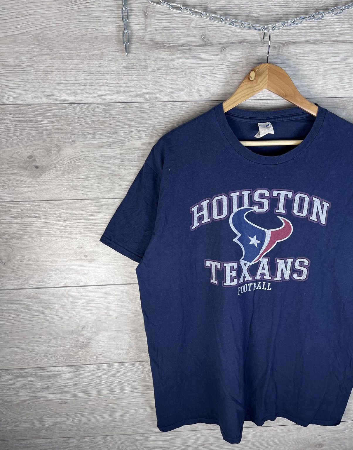 Fruit Of The Loom Vintage men’s merch t-shirt Houston Texans Football size xxl Size US XXL / EU 58 / 5 - 2 Thumbnail