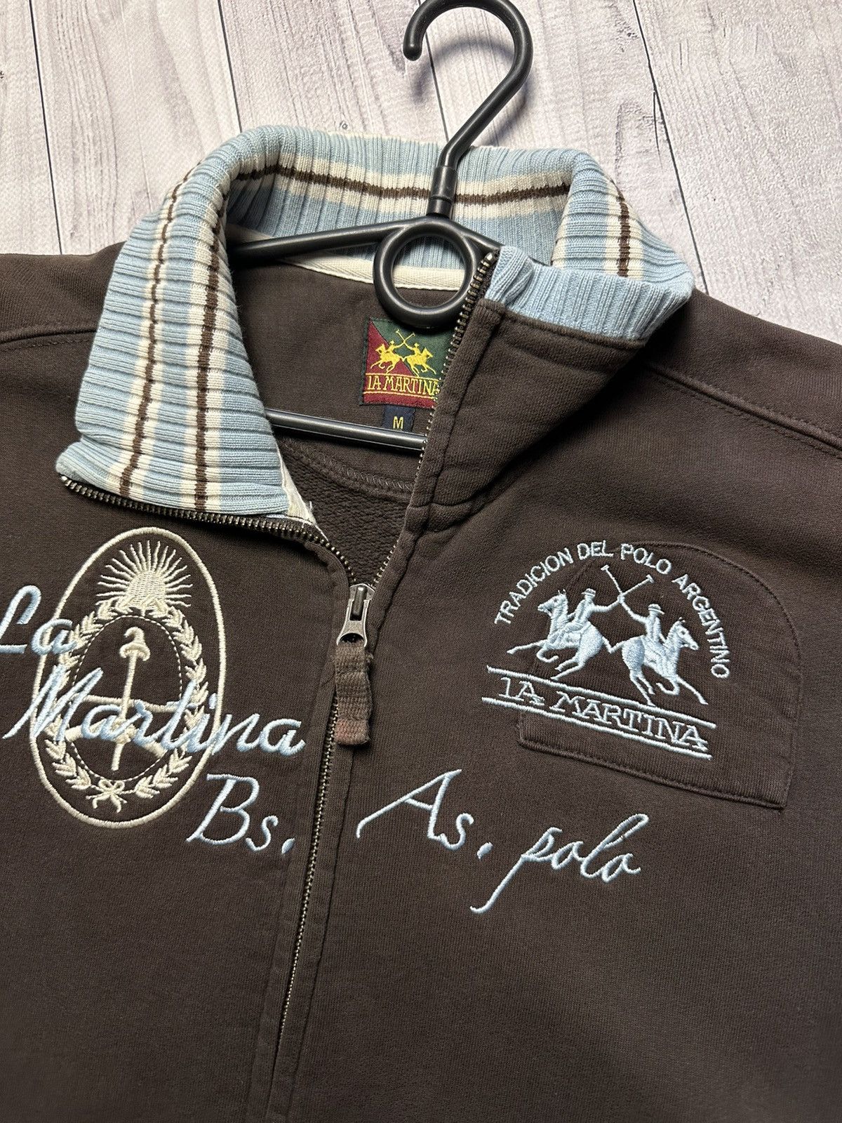 La Martina Vintage L A Martina Argentina sweater zip size M logo rare Size US M / EU 48-50 / 2 - 5 Thumbnail