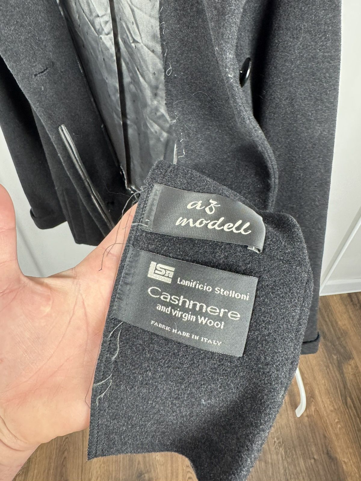 Other Cashmere Virgin Wool Black Jacket Short Coat Wool Blazer Size L / US 10 / IT 46 - 8 Thumbnail