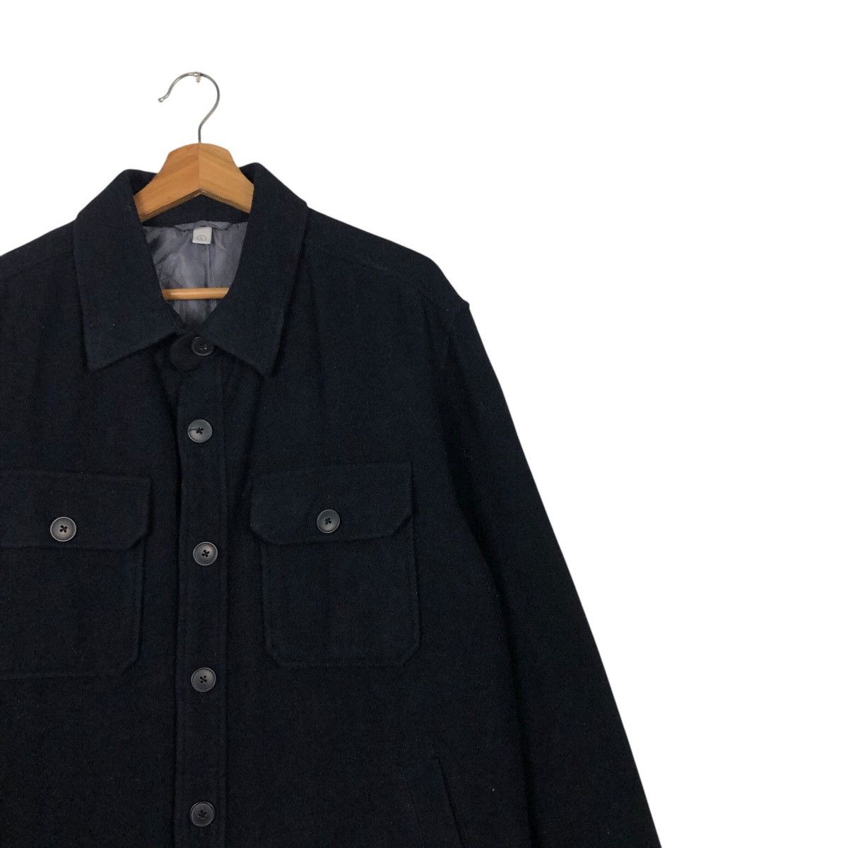 Japanese Brand × Vintage 📌Vintage Wool Jacket Button Uniqlo Issey Miyake Rich Blue Size US L / EU 52-54 / 3 - 7 Thumbnail