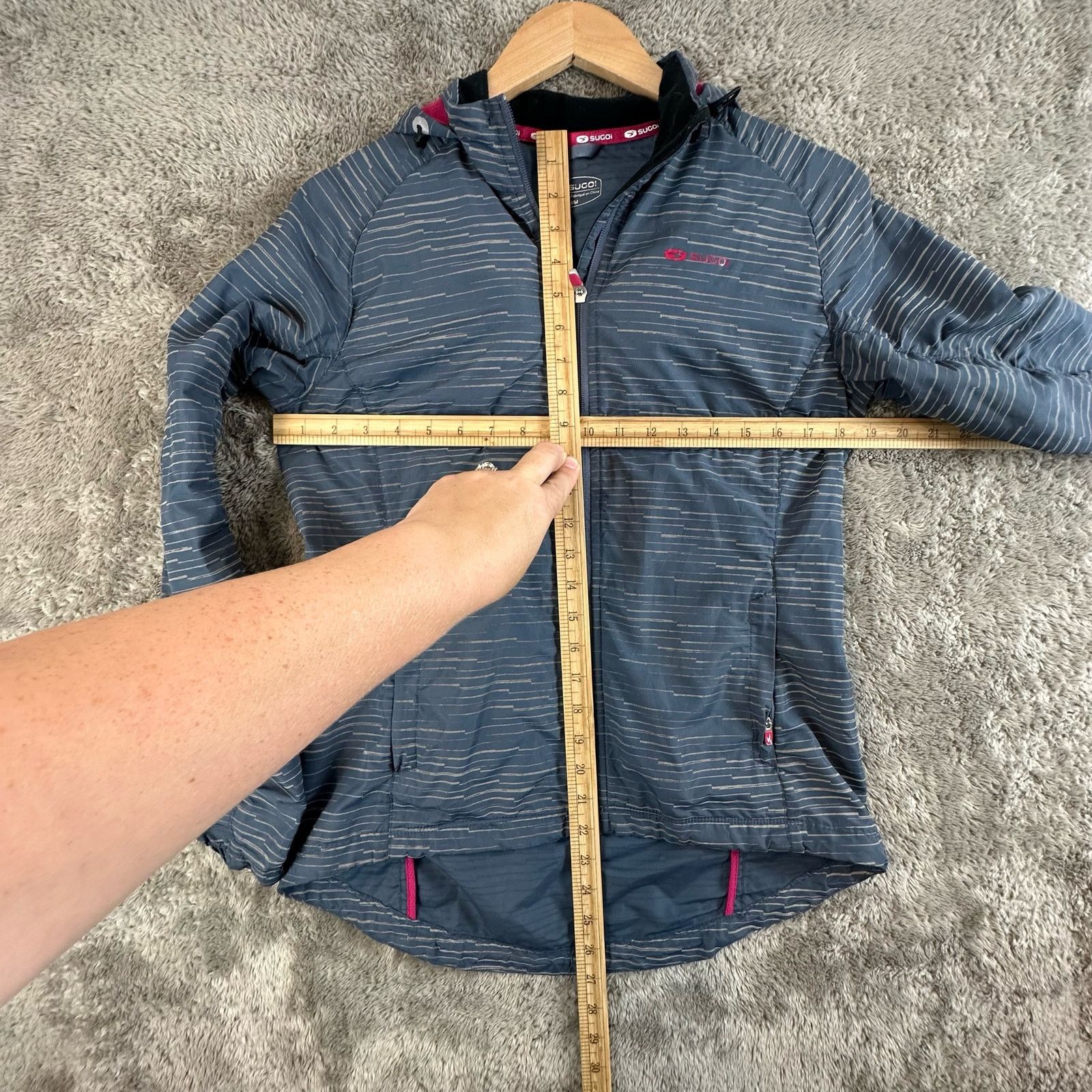 Other Sugoi Zap Jacket Running Cycling Women M Blue Gray Pink Size M / US 6-8 / IT 42-44 - 13 Thumbnail