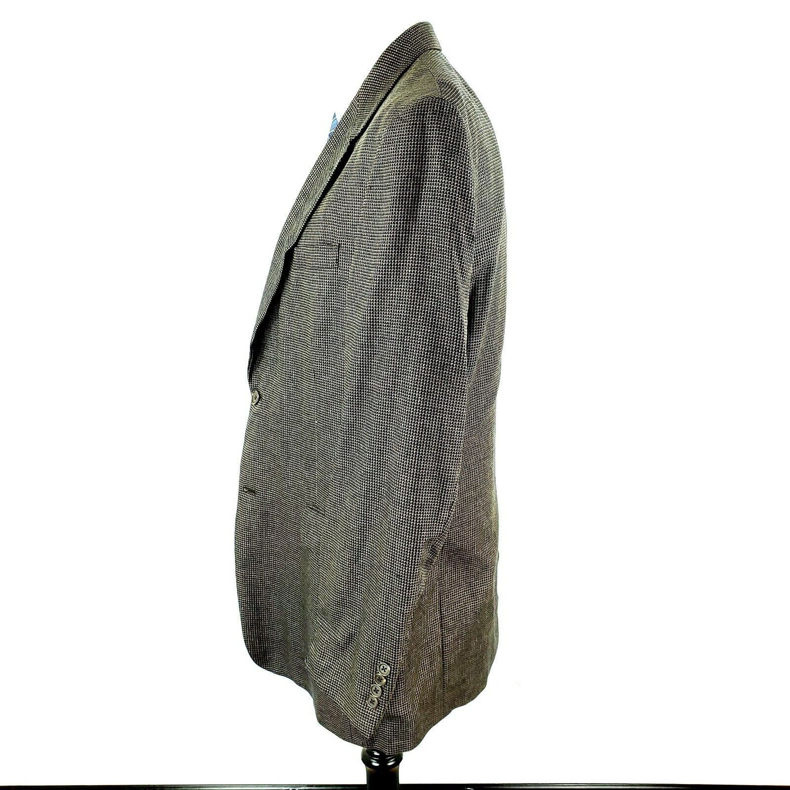 Hart Schaffner Marx Hart Schaffner Marx Gold Trumpeter Wool 2 Button Blazer 42L Size 42L - 5 Thumbnail