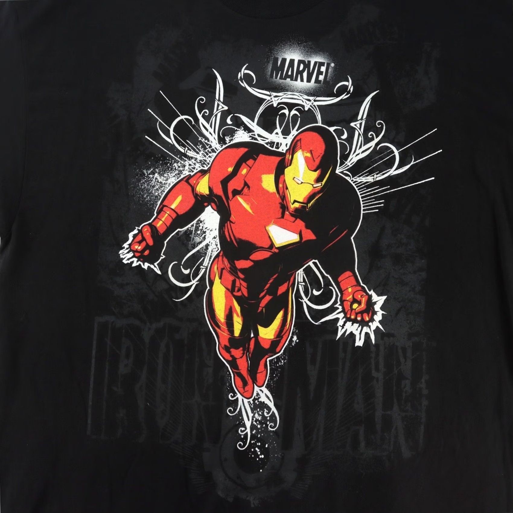 Mad Engine VINTAGE Marvel Iron Man Mad Engine T Shirt XL Black Boys? Mens? Size US XL / EU 56 / 4 - 2 Thumbnail