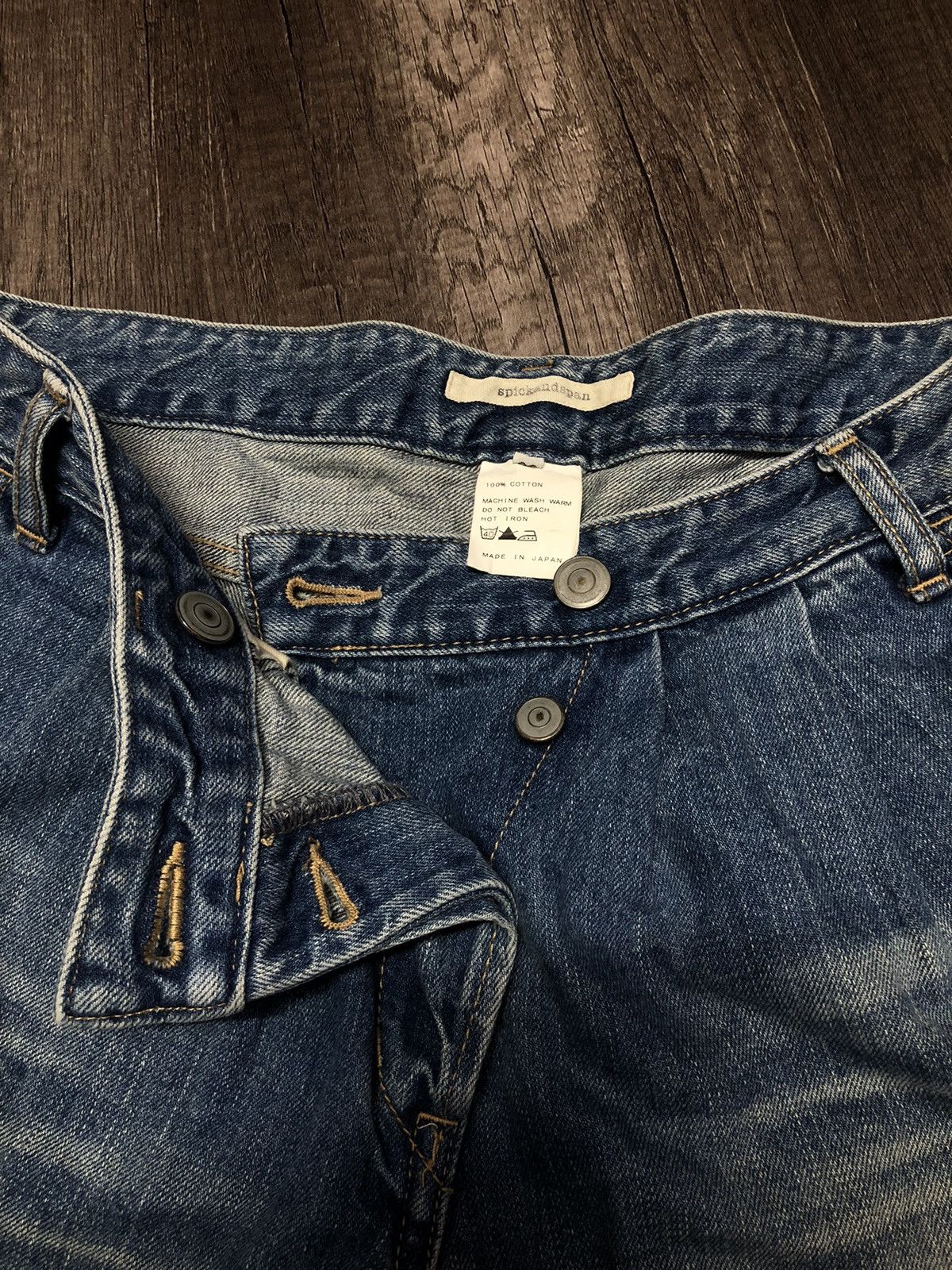 Japanese Brand × Vintage SPICKANDSPAN DENIM JEANS (Unisex) Size US 30 / EU 46 - 5 Thumbnail
