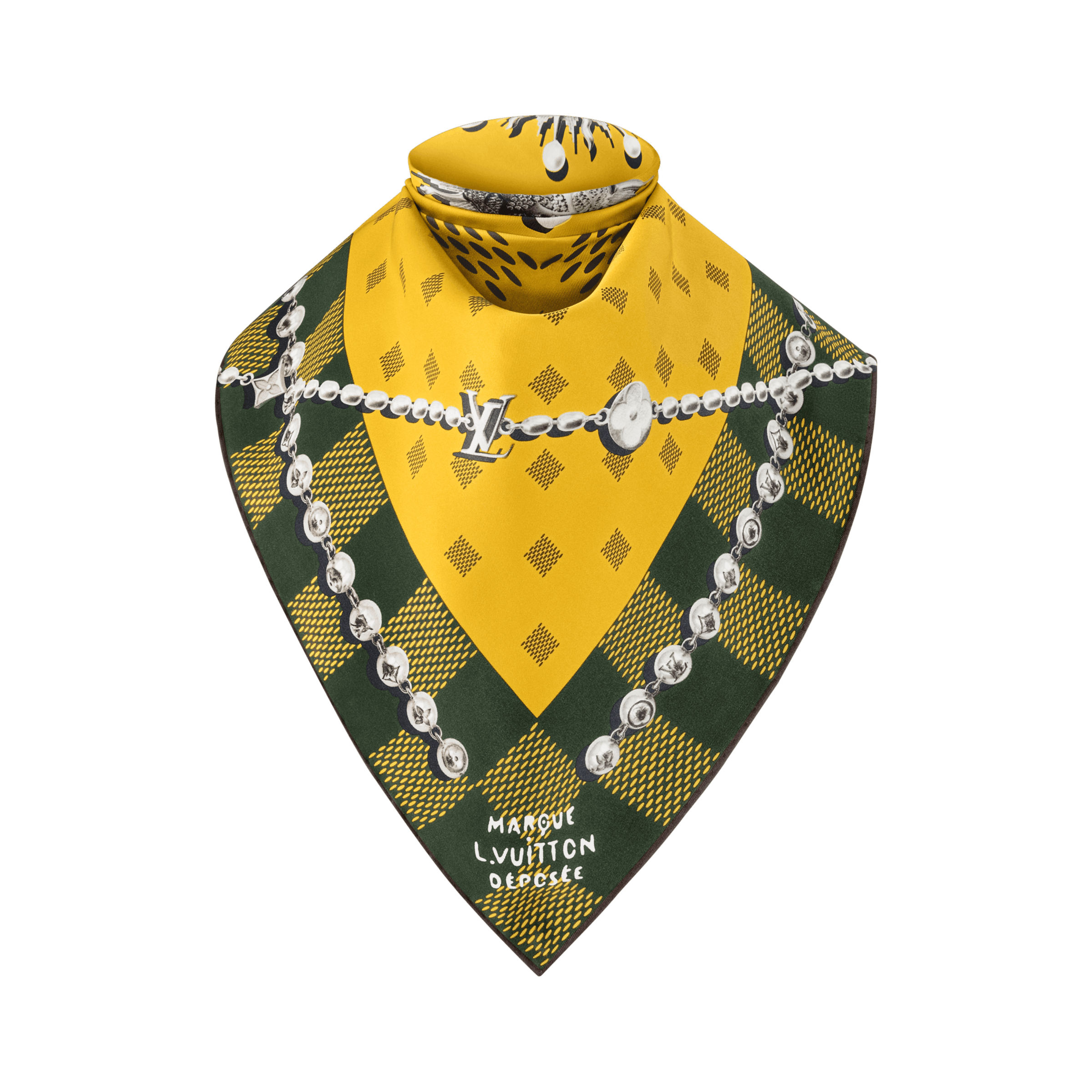 Louis Vuitton Damier Jewellery Silk Square Size ONE SIZE - 5 Thumbnail