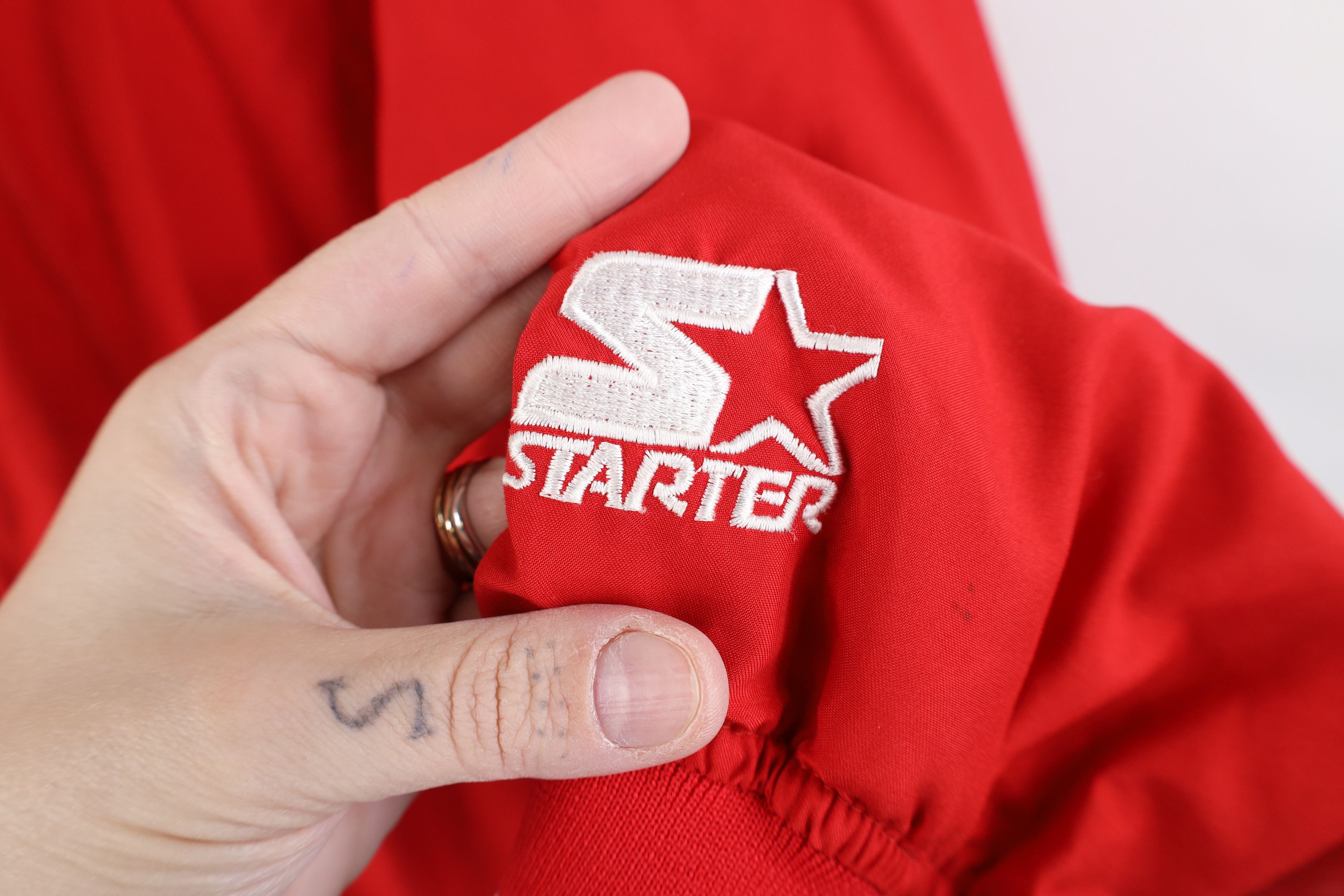 Starter Vintage 90s Starter University Half Zip Windbreaker Jacket Size US L / EU 52-54 / 3 - 7 Thumbnail