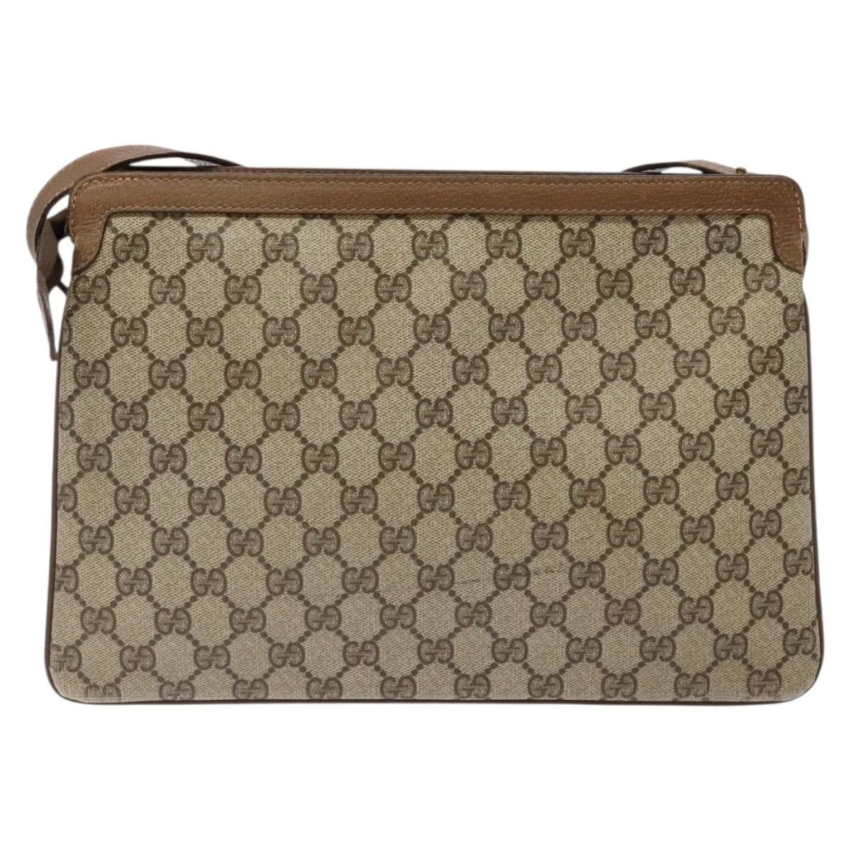 Gucci GUCCI GG Supreme Web Sherry Line Shoulder Bag Pvc Beige Size ONE SIZE - 3 Thumbnail